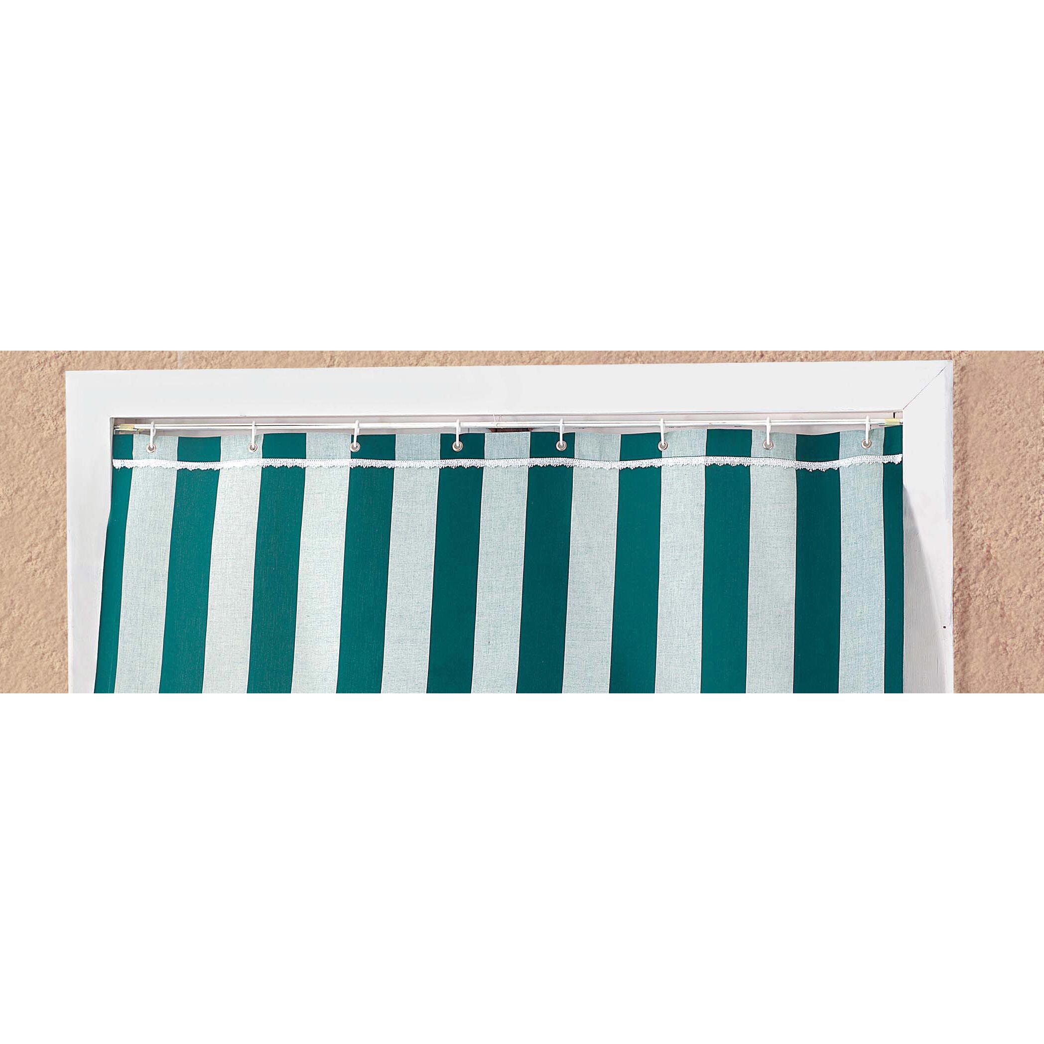 Tenda Sole Caraibi verde e bianco, occhiello 140x300 cm - 3
