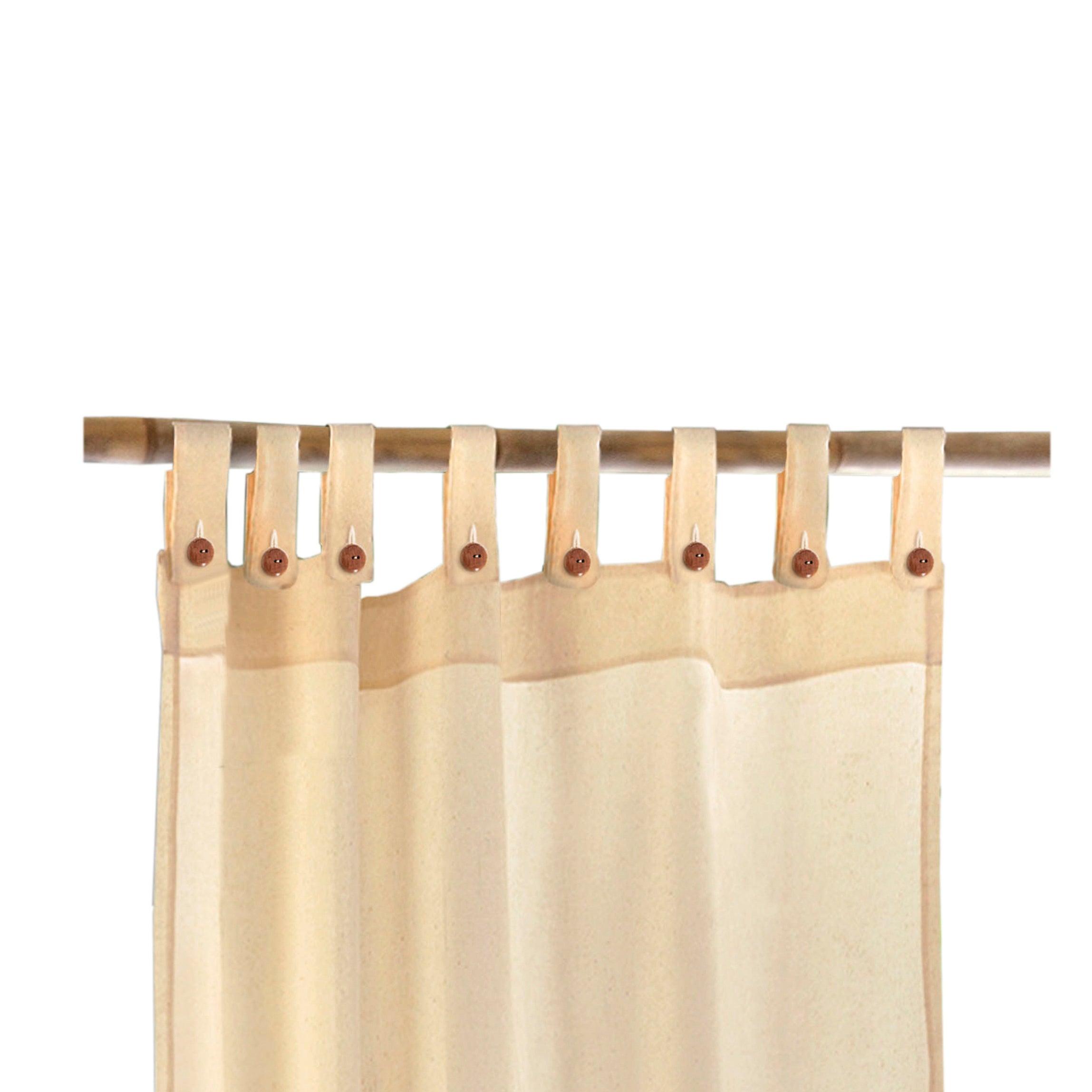 Tenda Gazebo resinato avorio, passanti nascosti 140x270 cm - 5