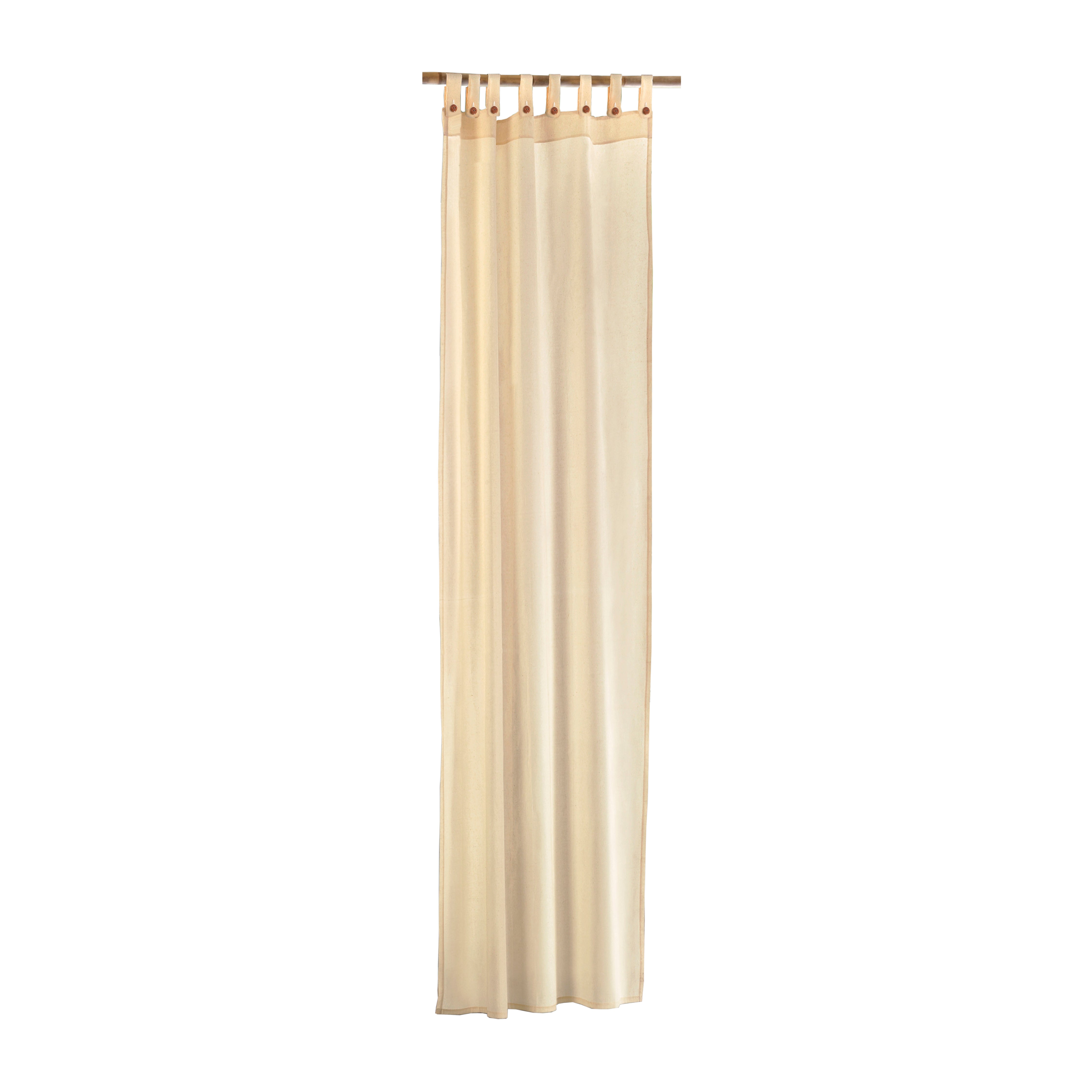 Tenda Gazebo resinato avorio, passanti nascosti 140x270 cm - 3
