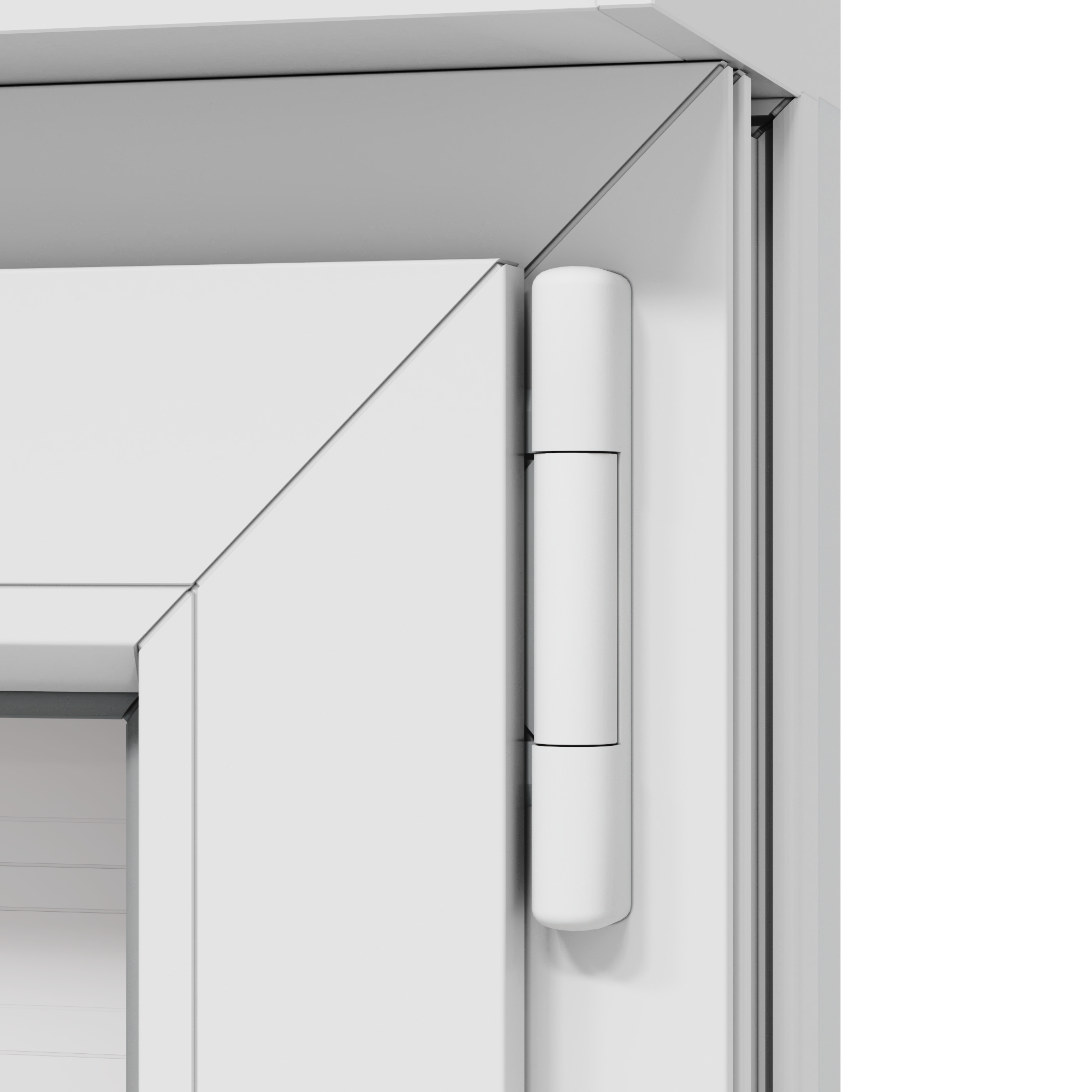Ventana PVC blanca oscilobatiente con persiana de 120X135 cm - 11