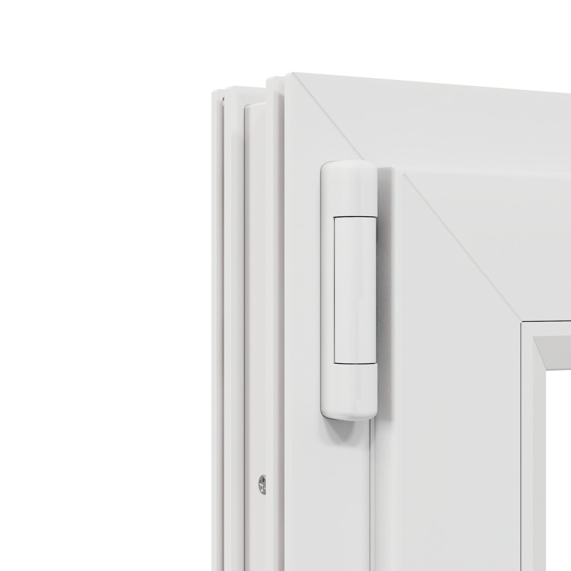 Finestra in PVC bianco L 60 x H 120 cm, 1 anta apertura a destra - 6