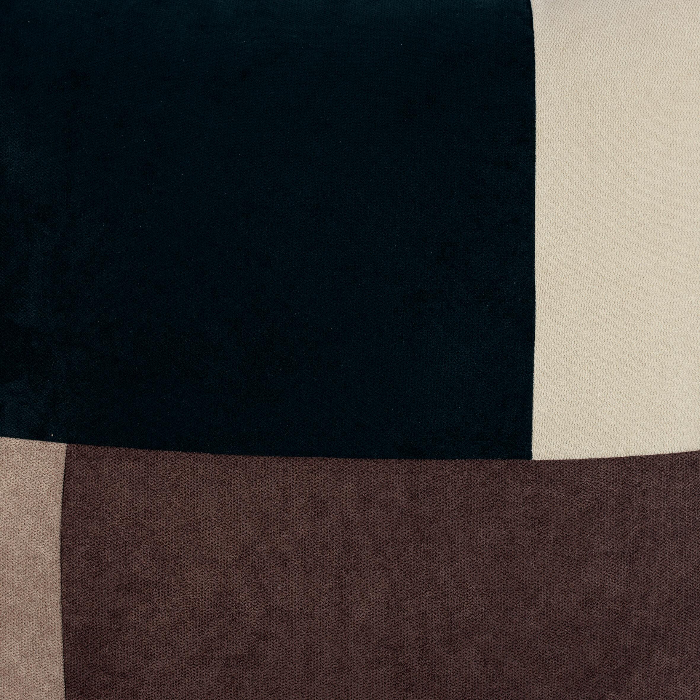 Cuscino Patchwork marrone 60 x 60 cm - 4