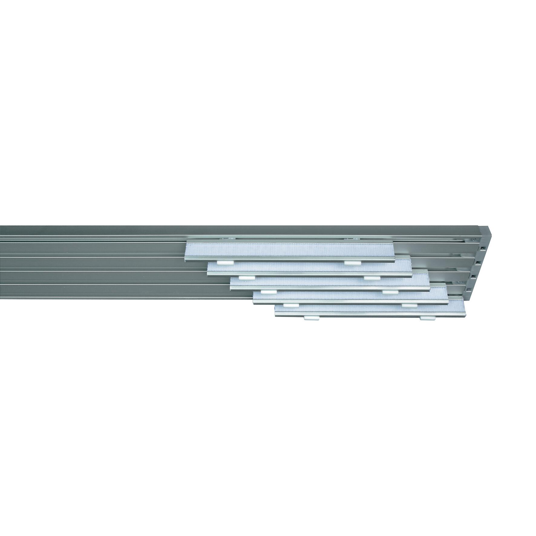 MADECOSTORE Pannello Giapponese Schermante Grigio - 45 X 260 Cm - Filtra La Luce - Fissaggio A Strappo