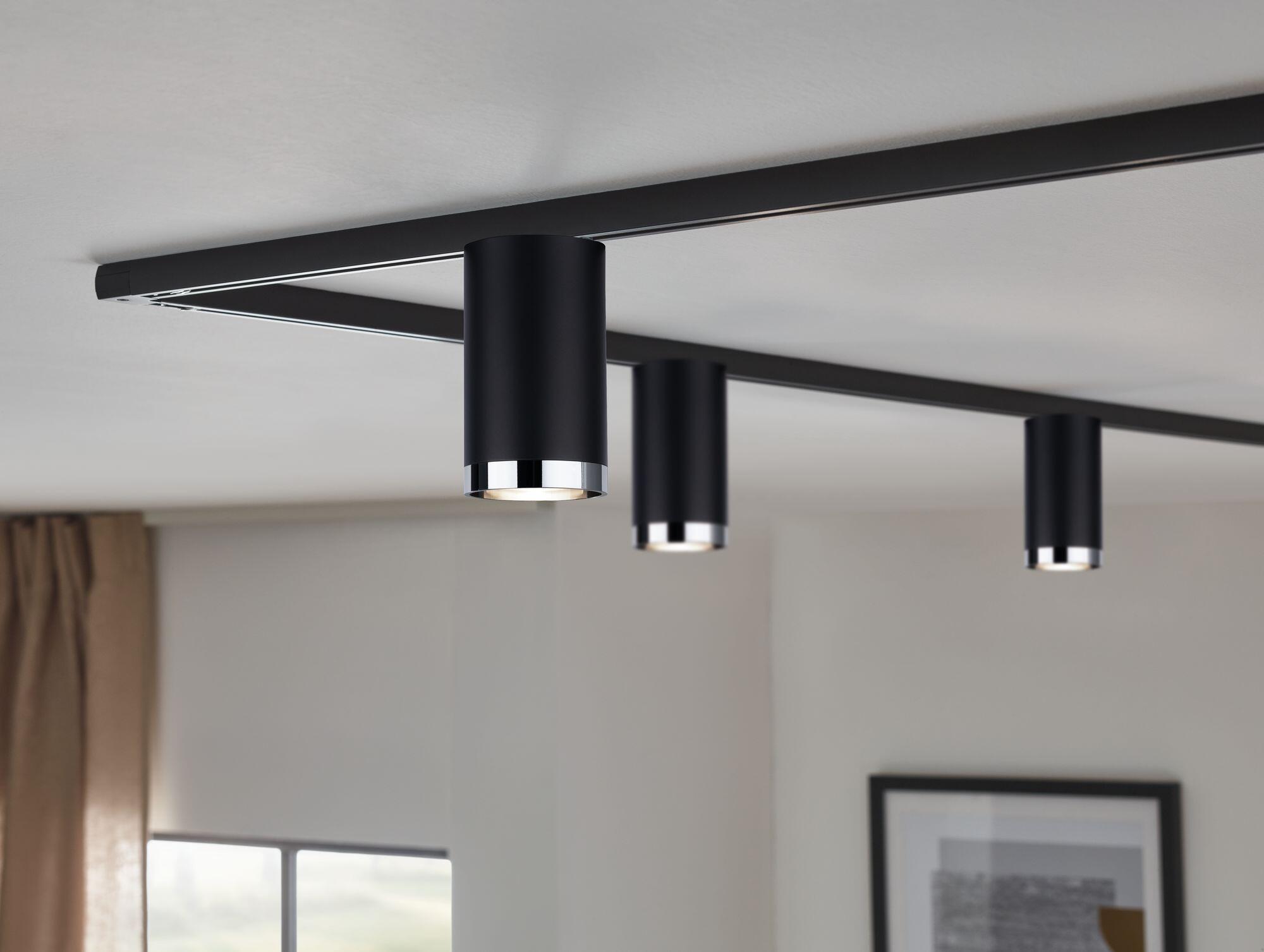 Spot LED URail Tube GU10 230V design métal noir mat, PAULMANN - 6