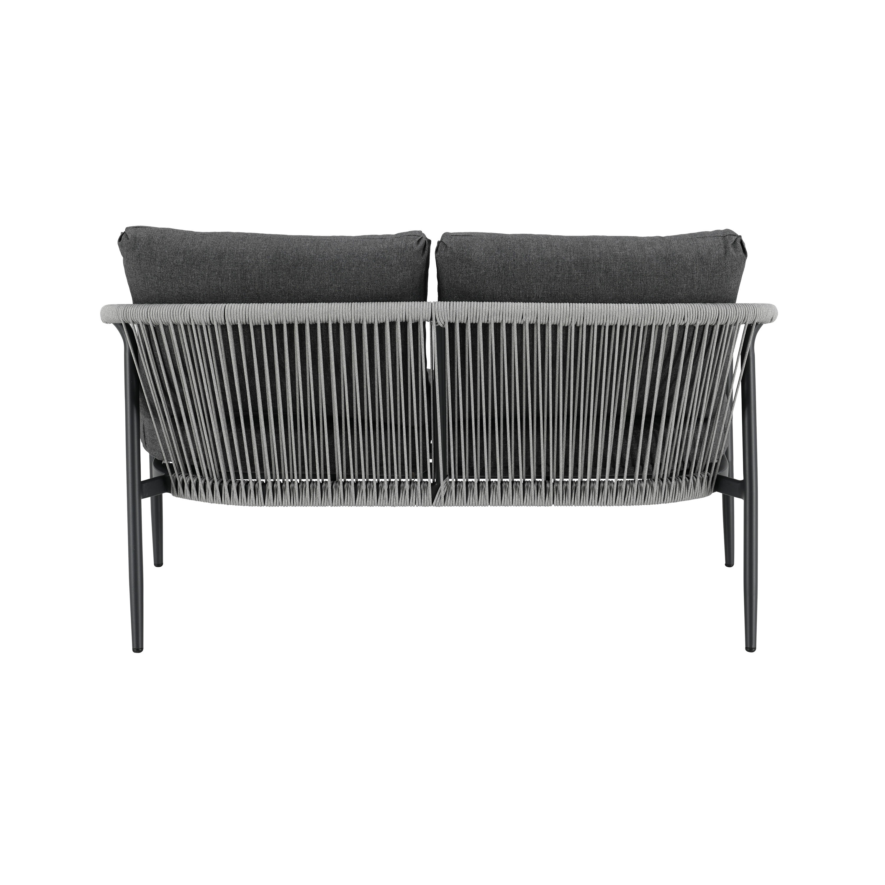 Conjunto jardim relax sofás e 1 mesa alumínio cinzento escuro Talmo Naterial - 3
