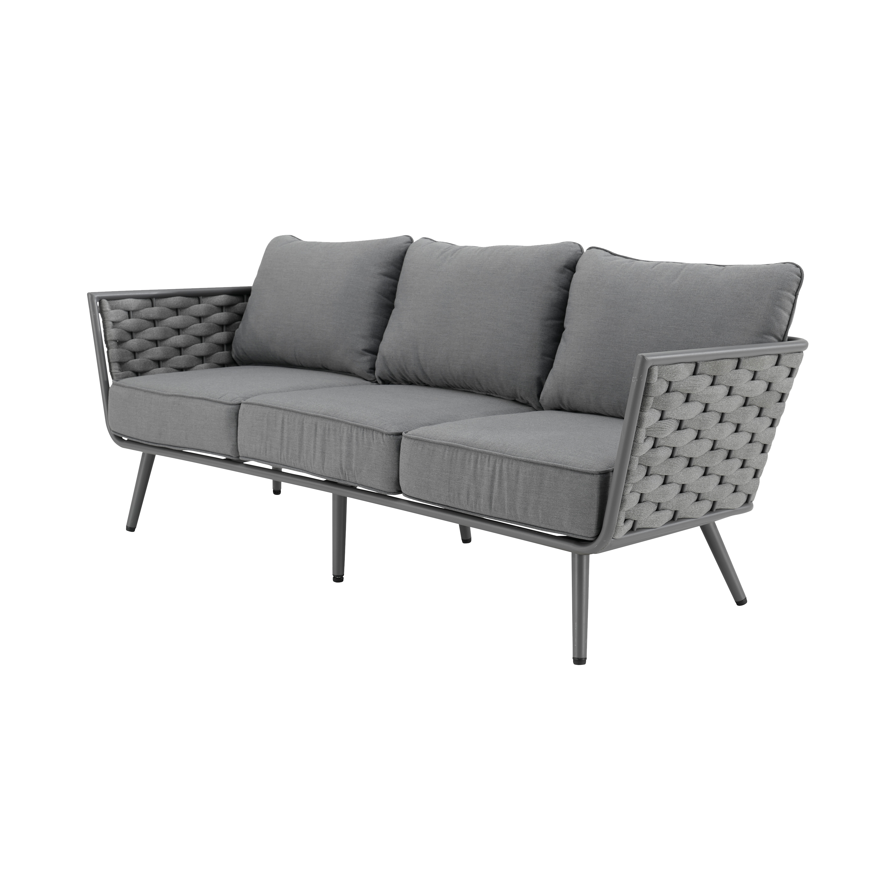 Conjunto jardim relax mesa, sofá alumínio Nilo Naterial - 2