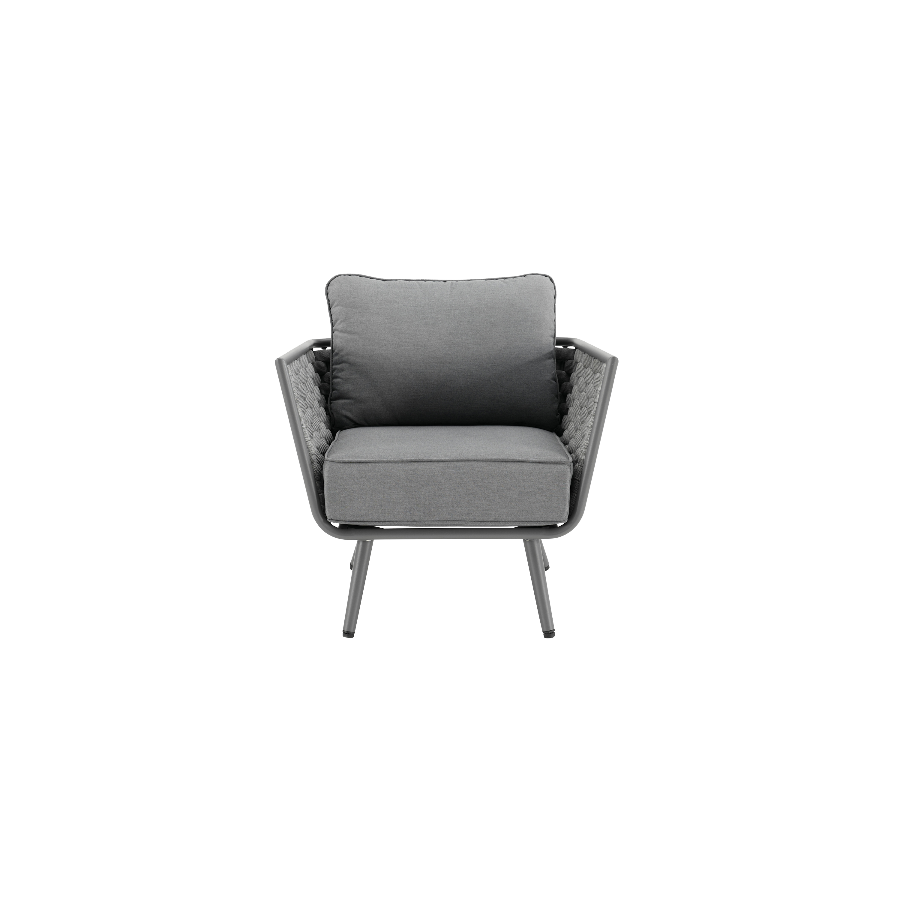 Conjunto jardim relax mesa, sofá alumínio Nilo Naterial - 12