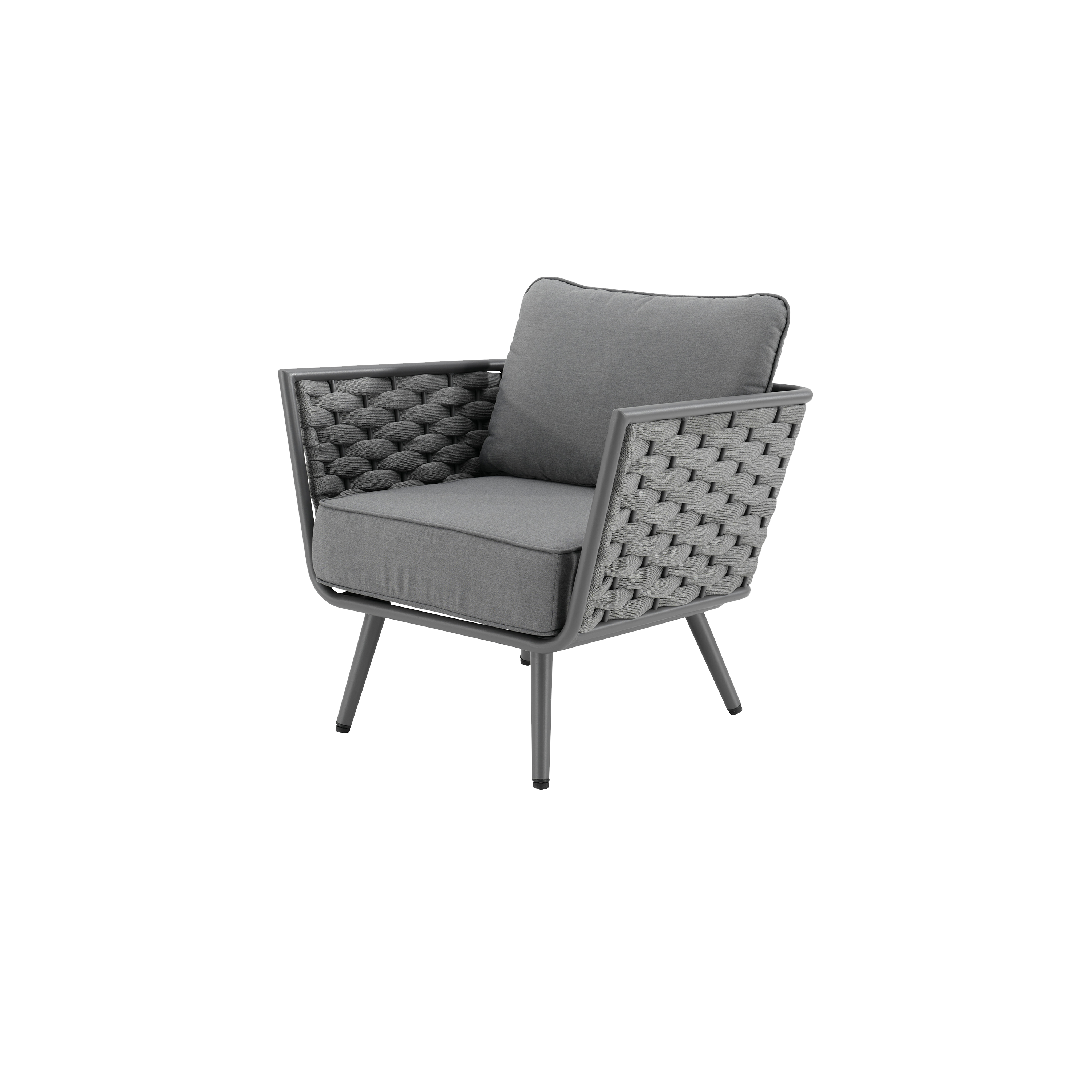 Conjunto jardim relax mesa, sofá alumínio Nilo Naterial - 11