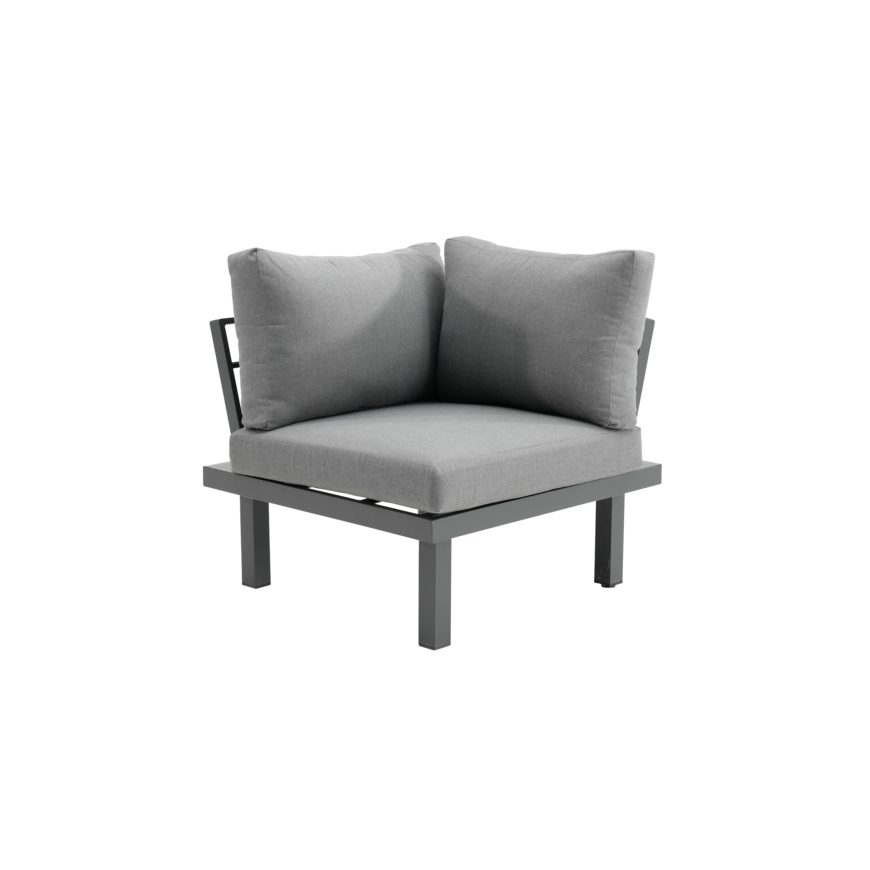 Set de porche de aluminio Naterial Subyra gris para 5 personas - 5