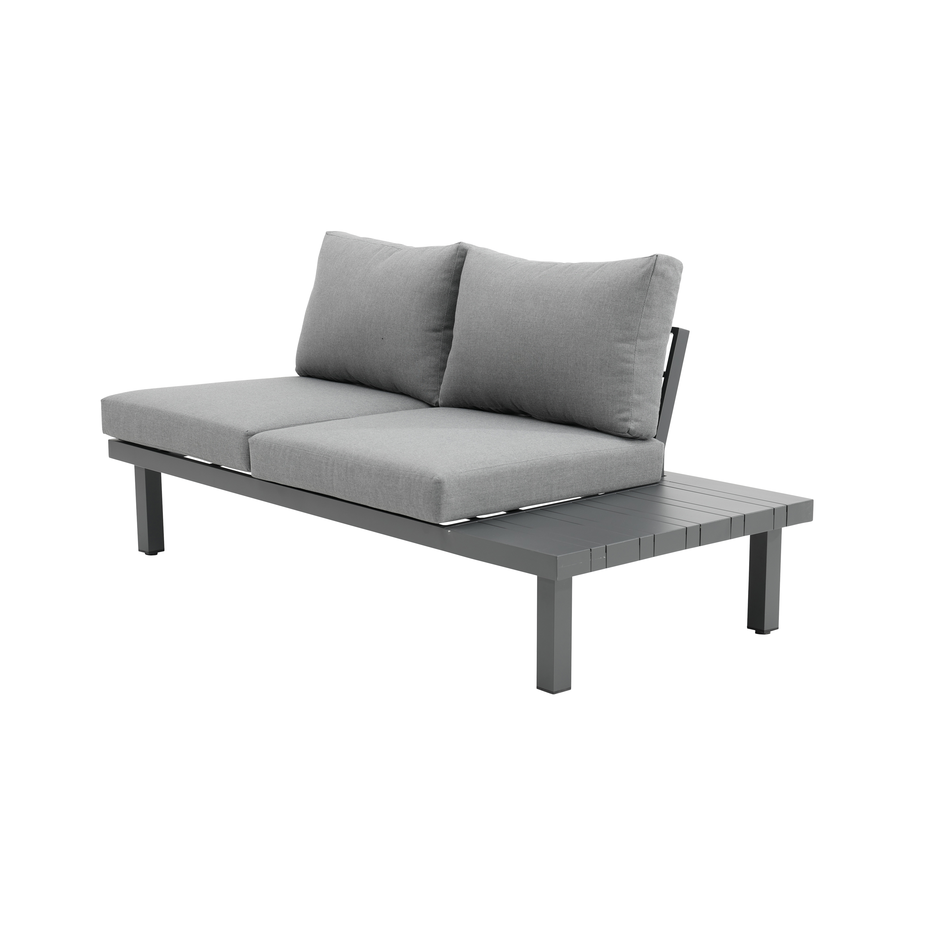 Set de porche de aluminio Naterial Subyra gris para 5 personas - 14