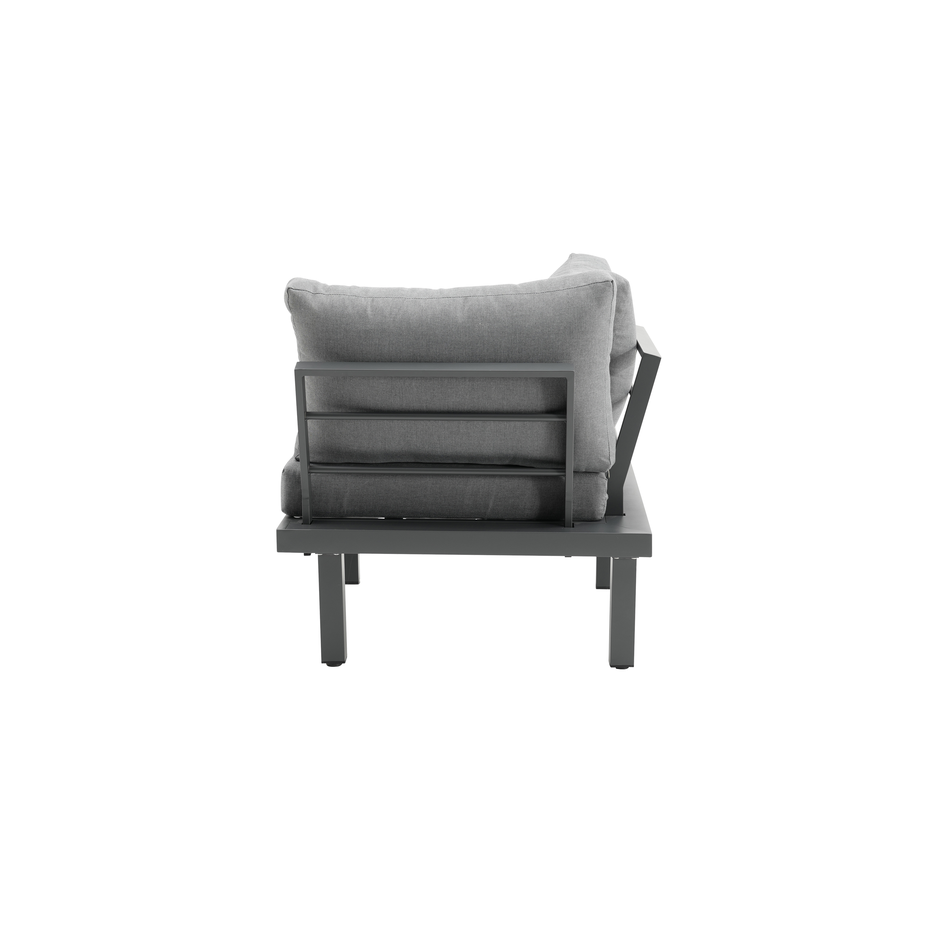 Set de porche de aluminio Naterial Subyra gris para 5 personas - 7