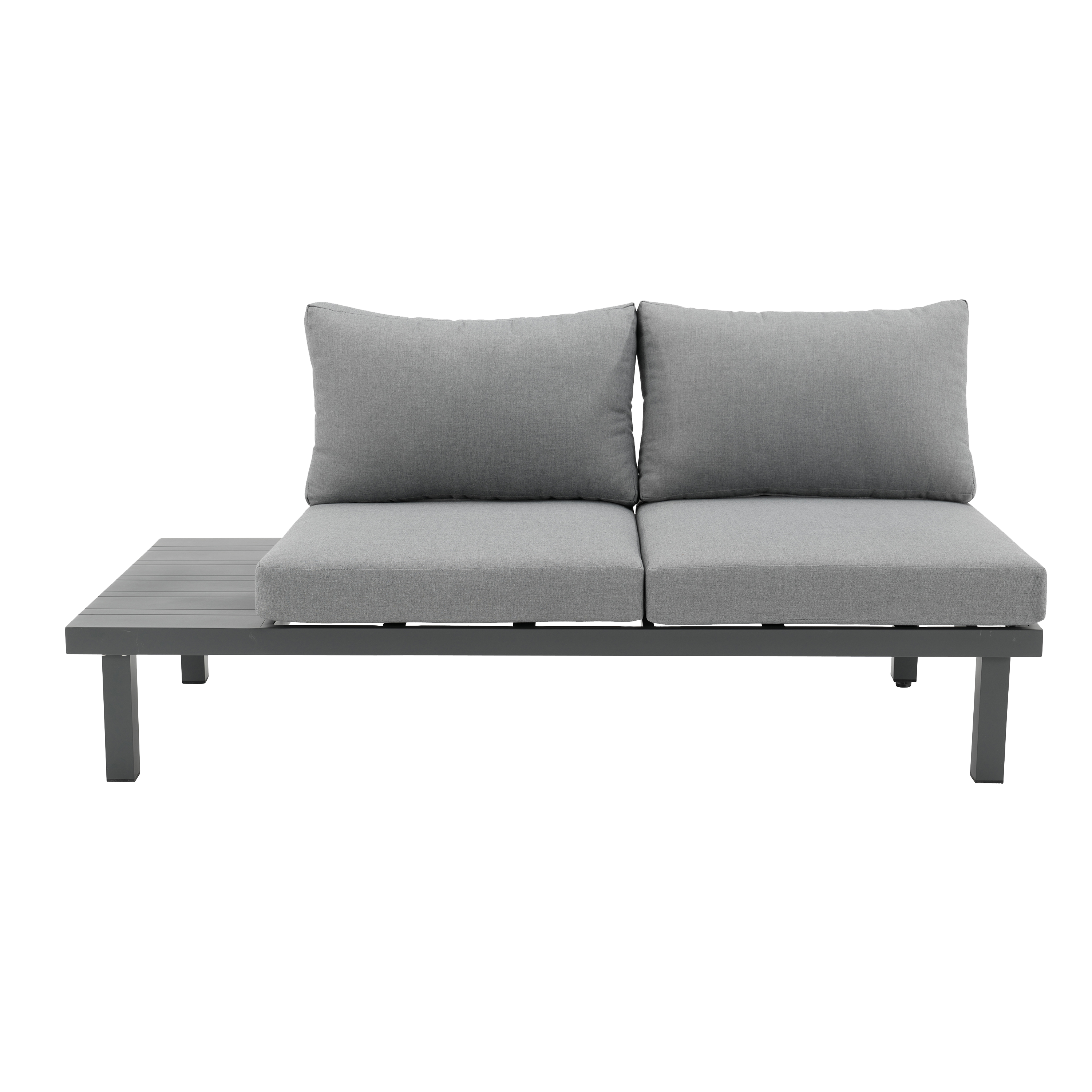 Set de porche de aluminio Naterial Subyra gris para 5 personas - 15