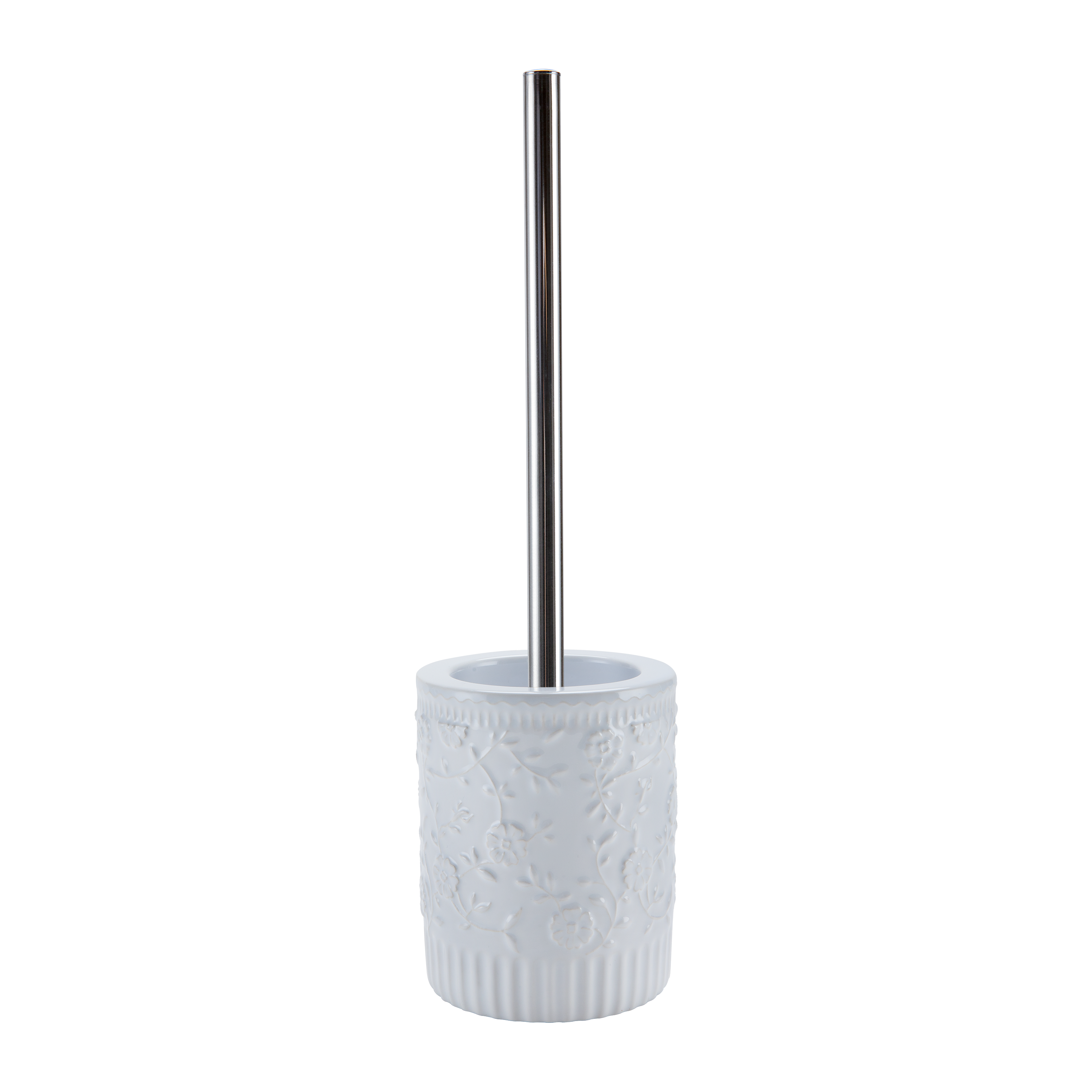 Escobillero charm blanco brillante