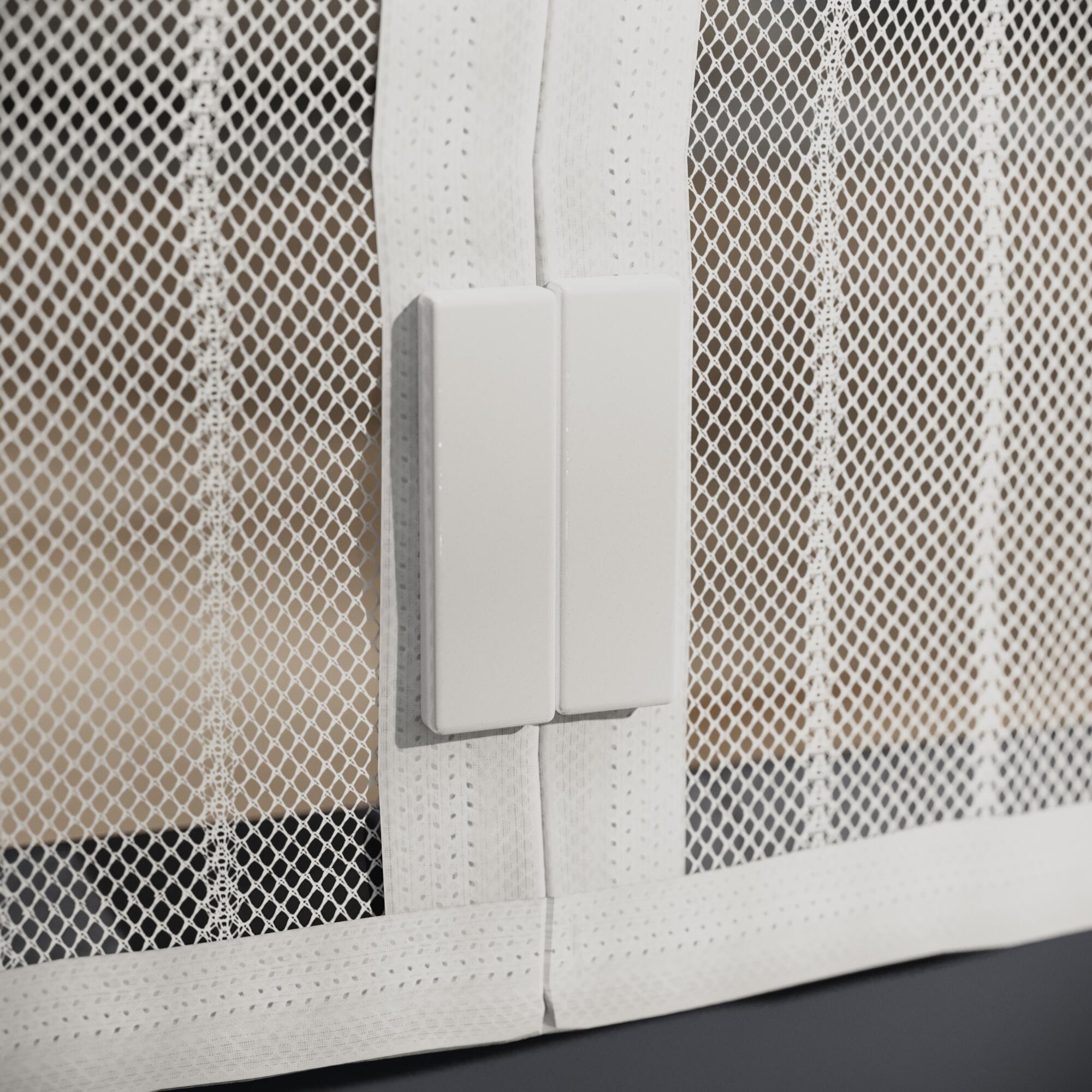 Tenda zanzariera magnetica A per porta e portafinestra L 150 x H 230 cm bianco - 7