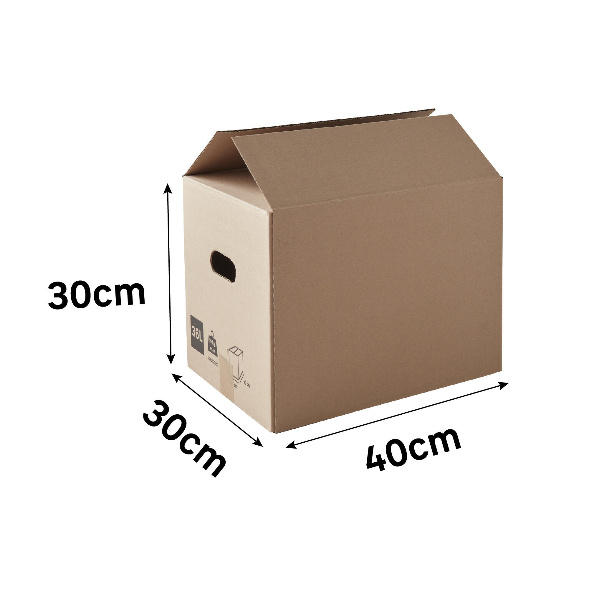 Caixa de mudança cartão 40 x 30 x 30 cm 36L - 8