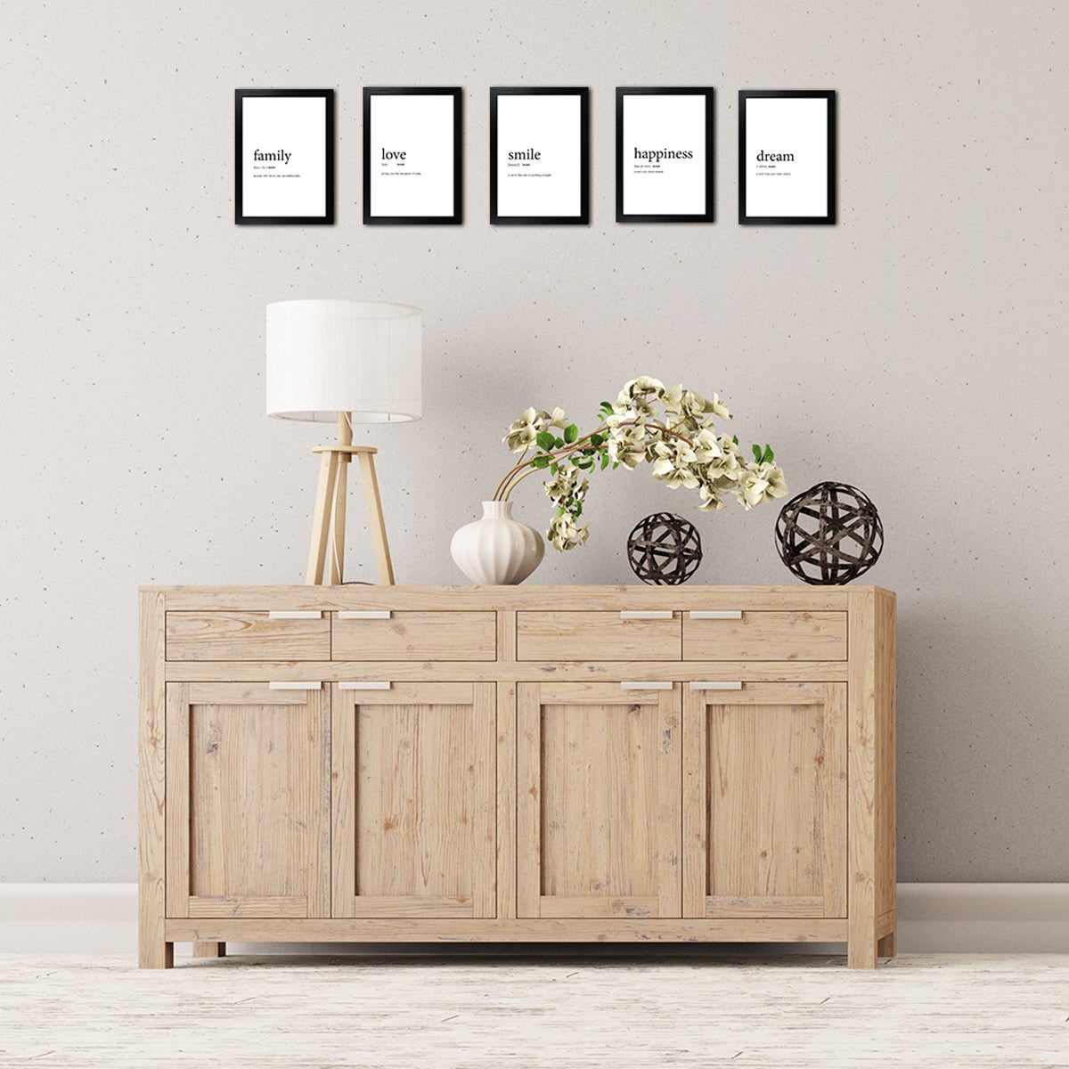 Stampa incorniciata Family multicolore 13 x 18 cm - 5