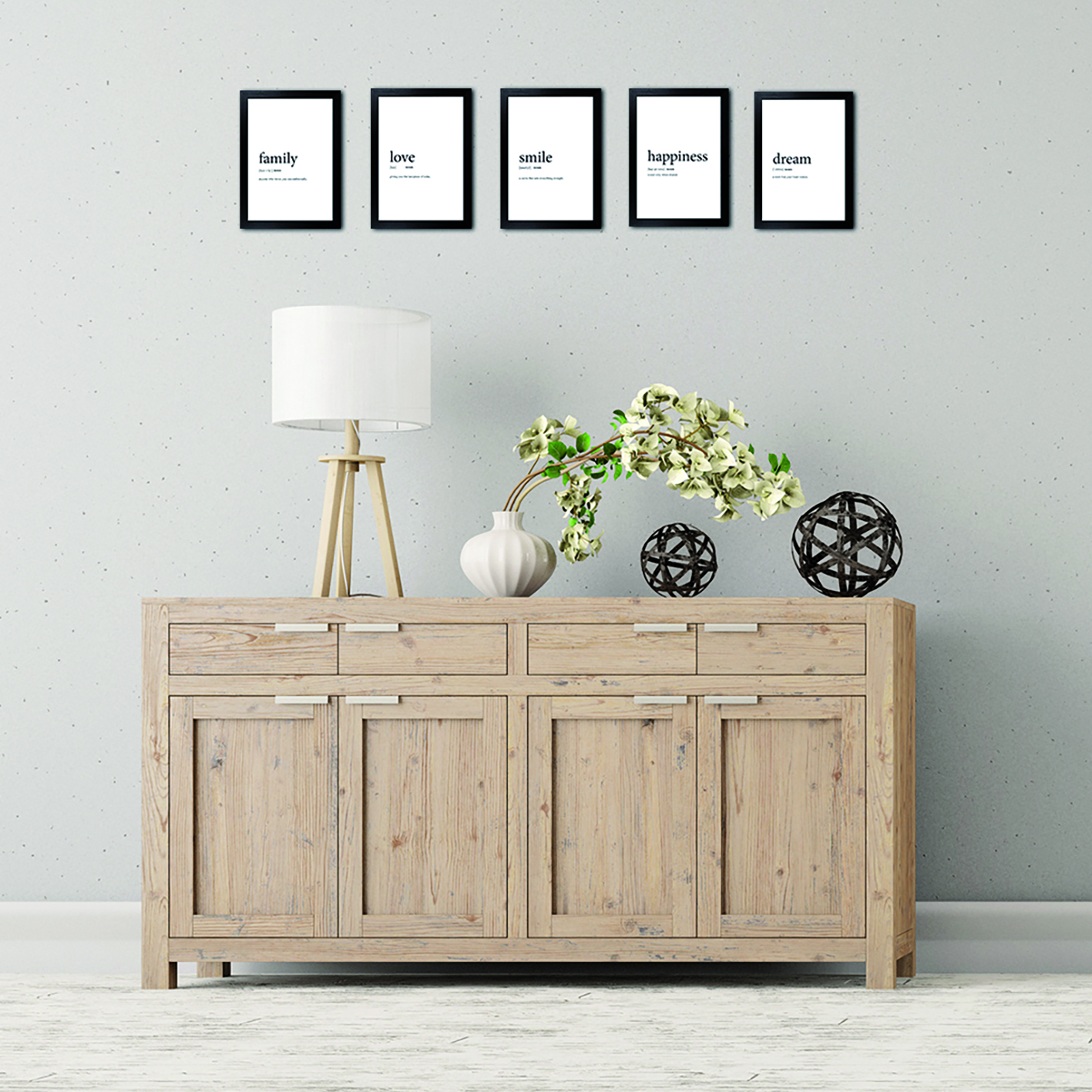 Stampa incorniciata Smile multicolore 13 x 18 cm - 5