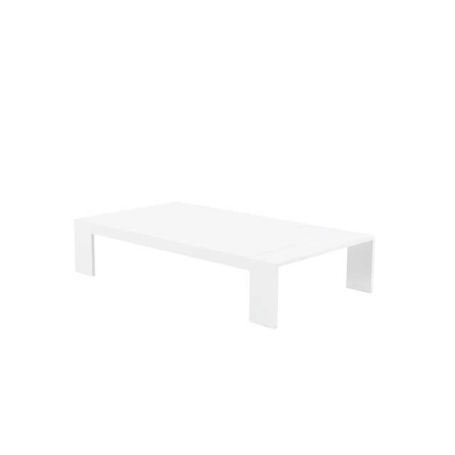 Table basse blanche en aluminium NATERIAL Lagun ferrari
