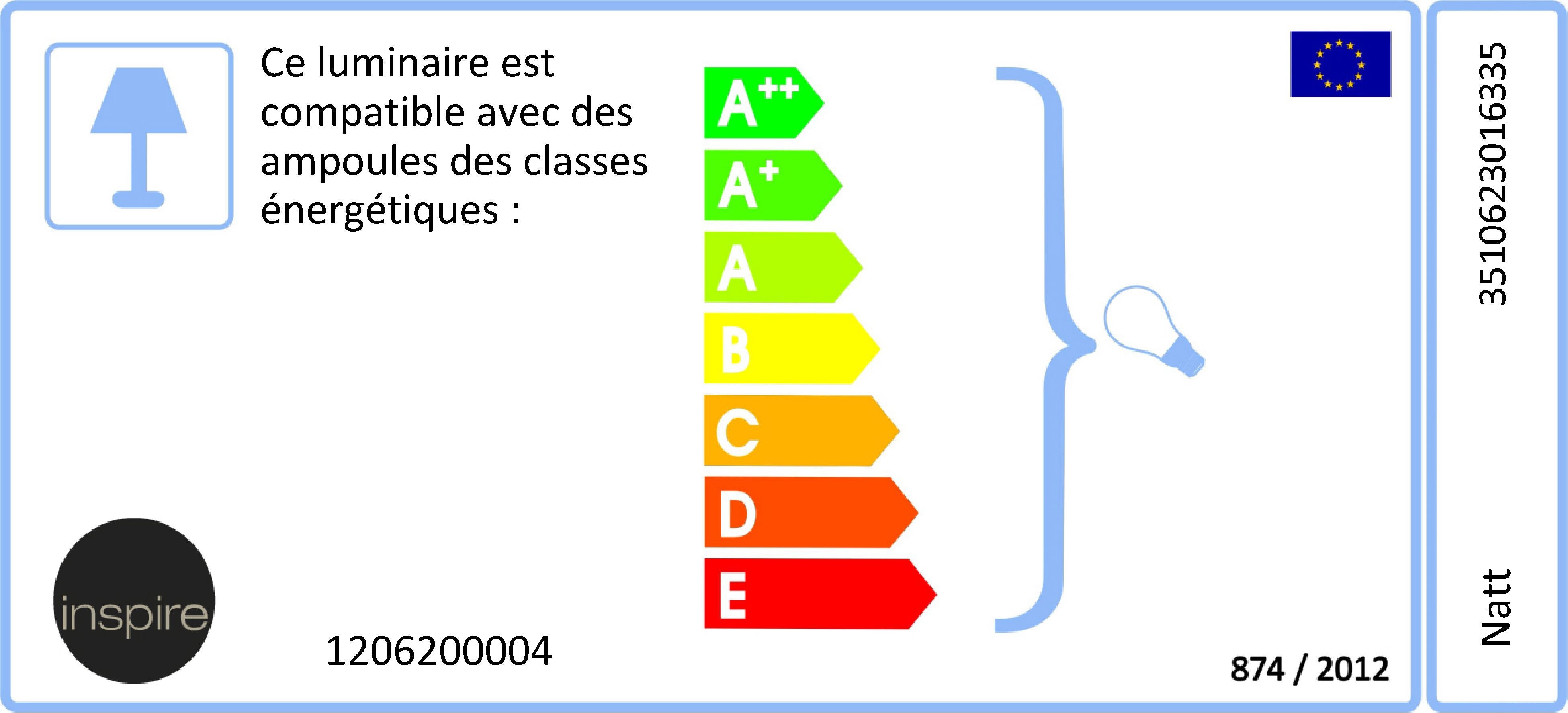 Suspension Natt polyester, blanc, Diam.48 cm, E27 - 4