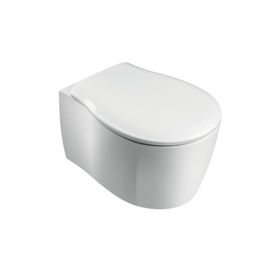 Coppia sanitari scarico a parete OLYMPIA CERAMICA Soft bianco WC: P 54 x L 37 x H 42 cm, bidet: P 54 x L 37 x H 42 cm - 6