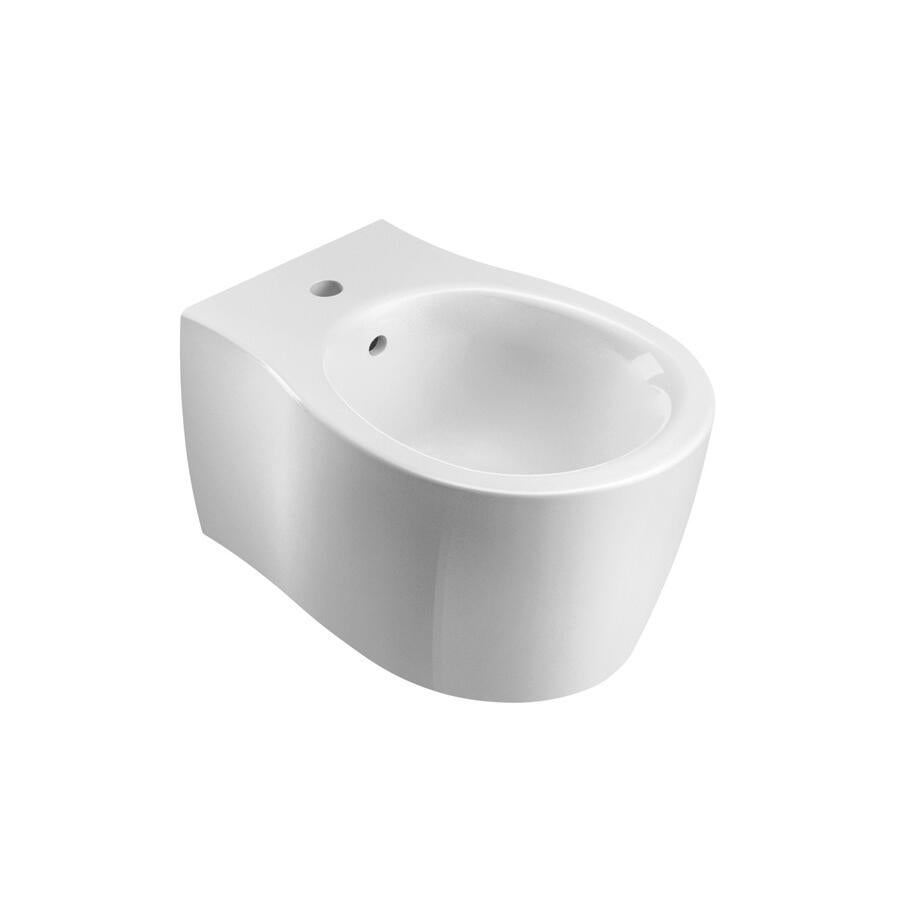 Coppia sanitari scarico a parete OLYMPIA CERAMICA Soft bianco WC: P 54 x L 37 x H 42 cm, bidet: P 54 x L 37 x H 42 cm - 5
