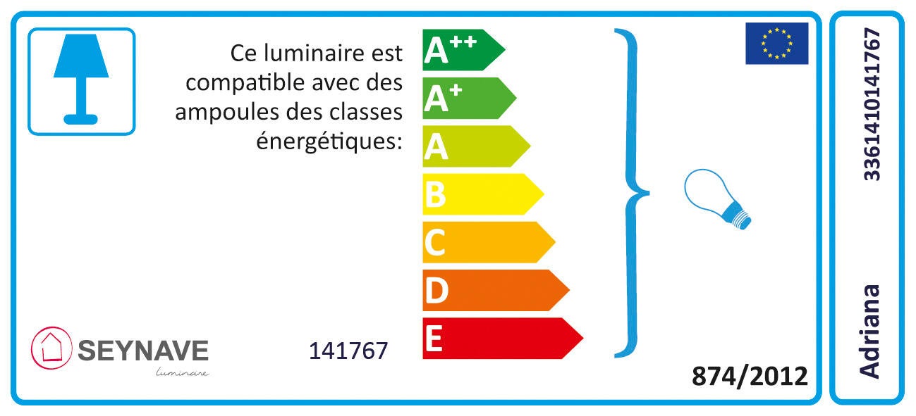 Spot patère Adriana, acier argent, G9, SEYNAVE - 2