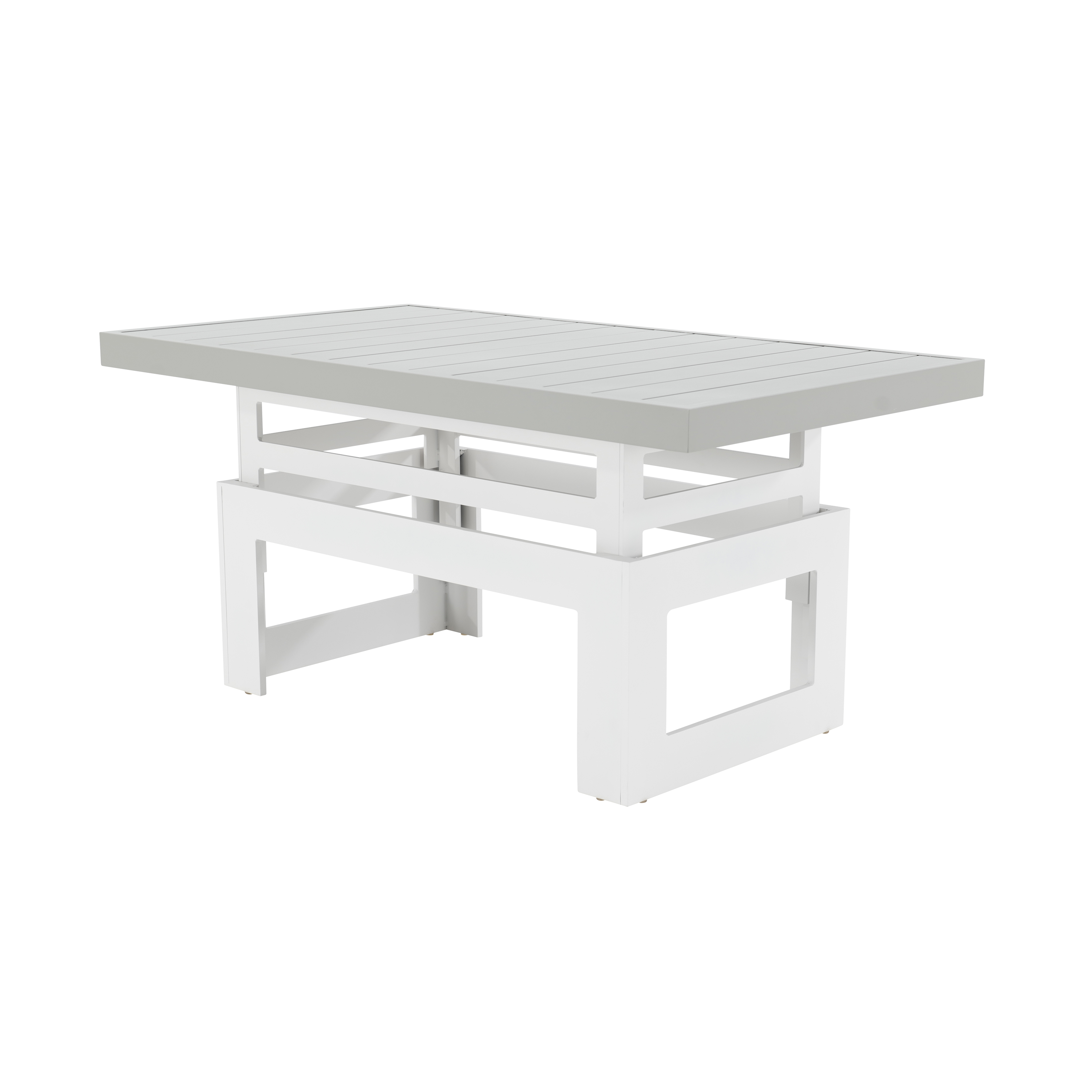 Tavolino da esterno Las Vegas NATERIAL in alluminio grigio 143.5x80cm - 8