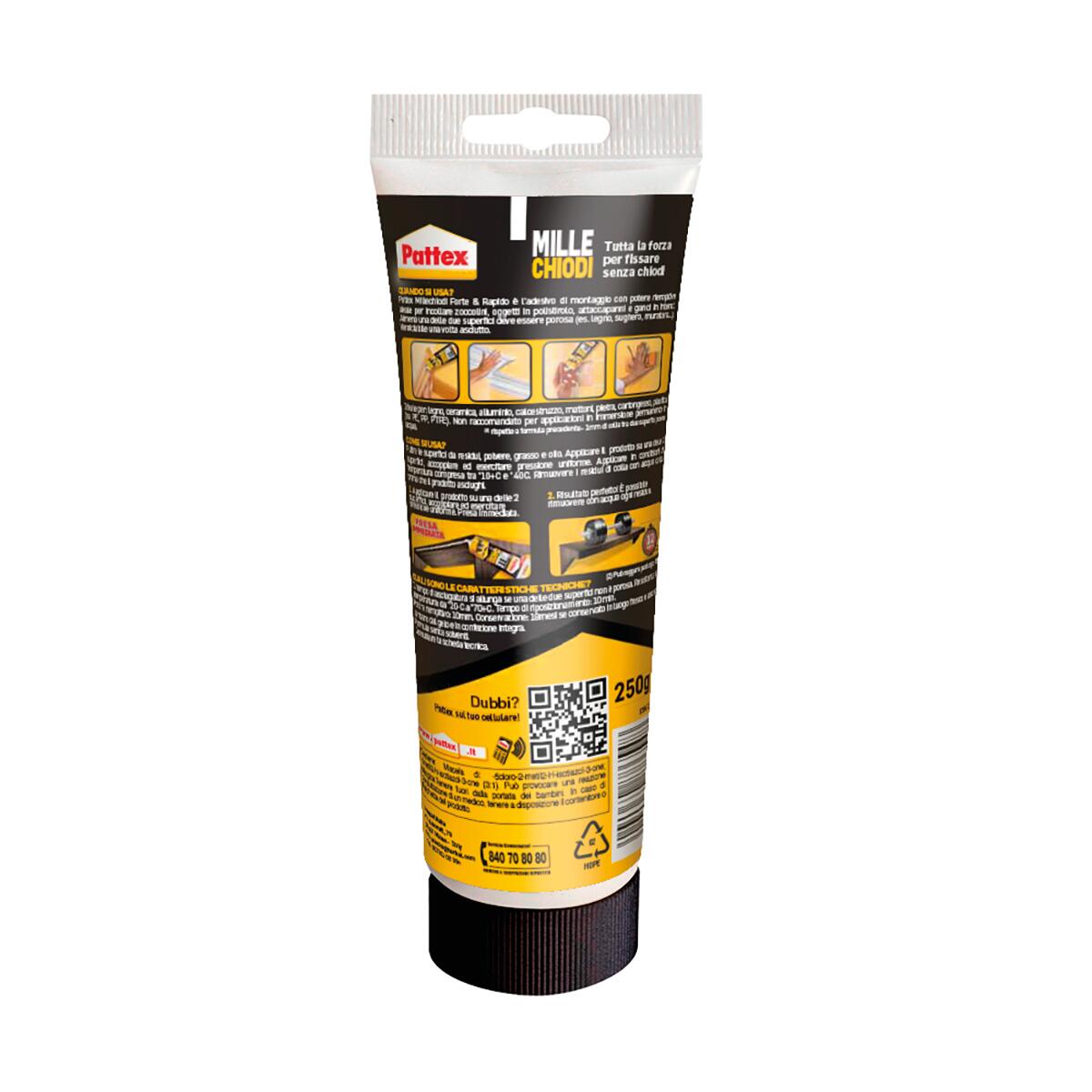 Colla per fissare PATTEX Millechiodi Forte&Rapido 0.25 kg - 3