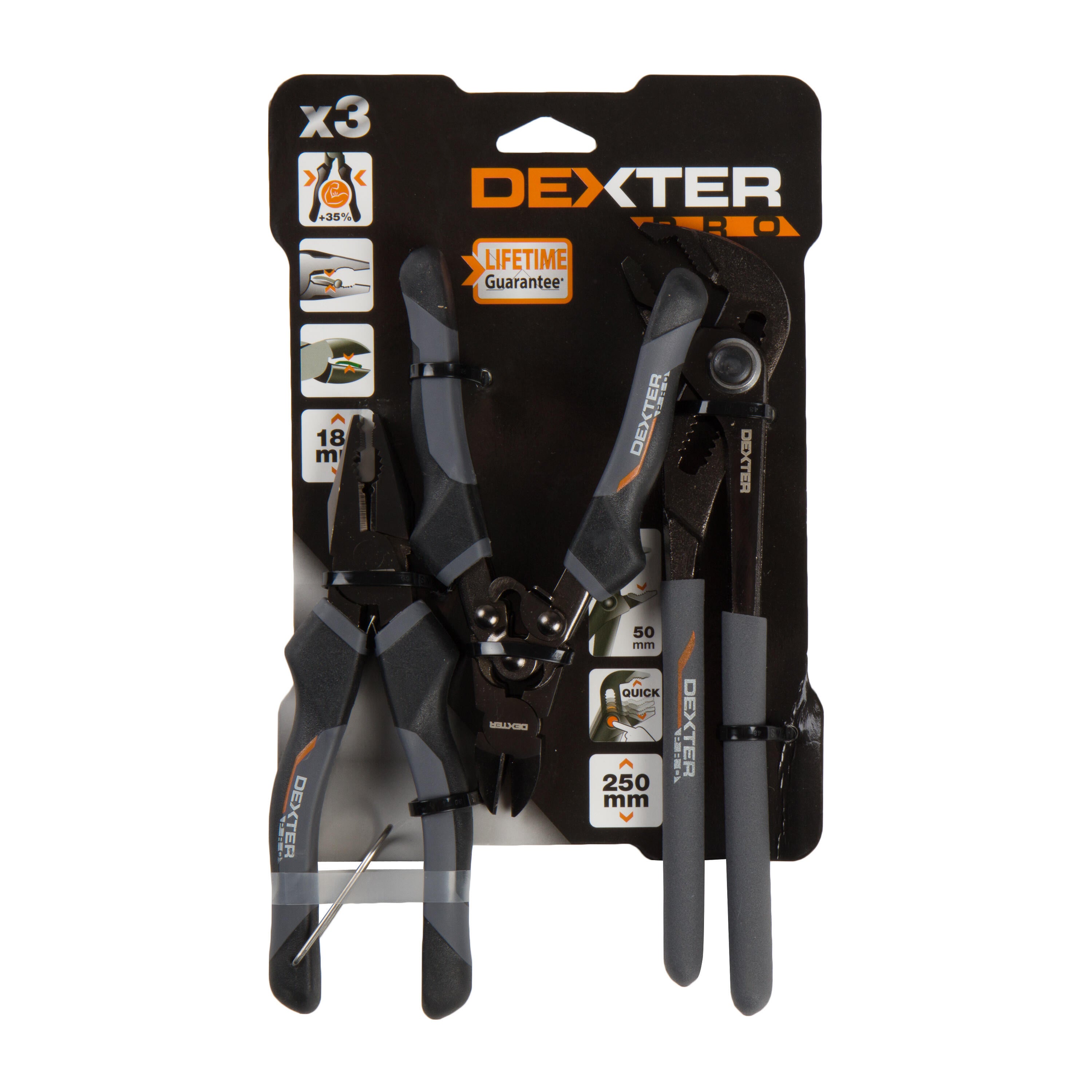 Lot de 3 pinces de précision non isolé DEXTER PRO - 4