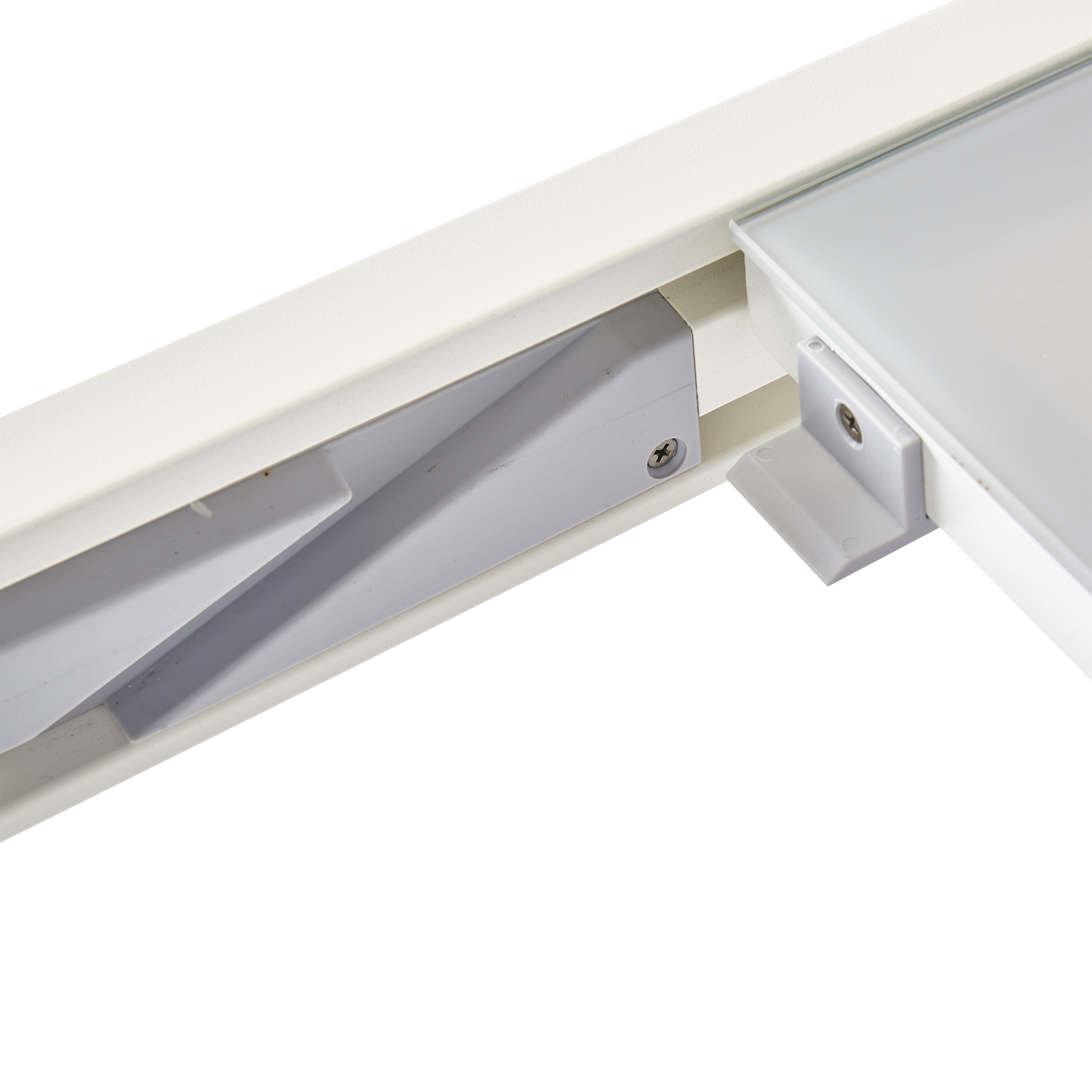 Tavolo da giardino allungabile Lyra II NATERIAL in alluminio bianco con piano in vetro  per 6 persone 90/160x90cm - 12