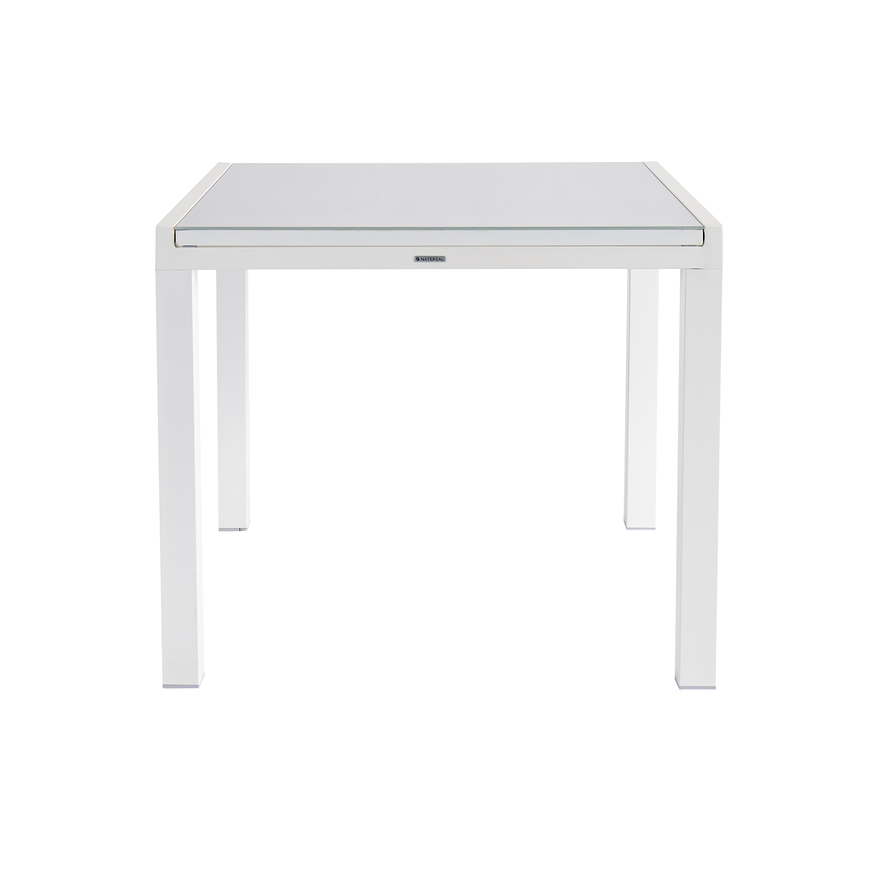 Table de jardin NATERIAL Lyra carré blanc 6 personnes - 6