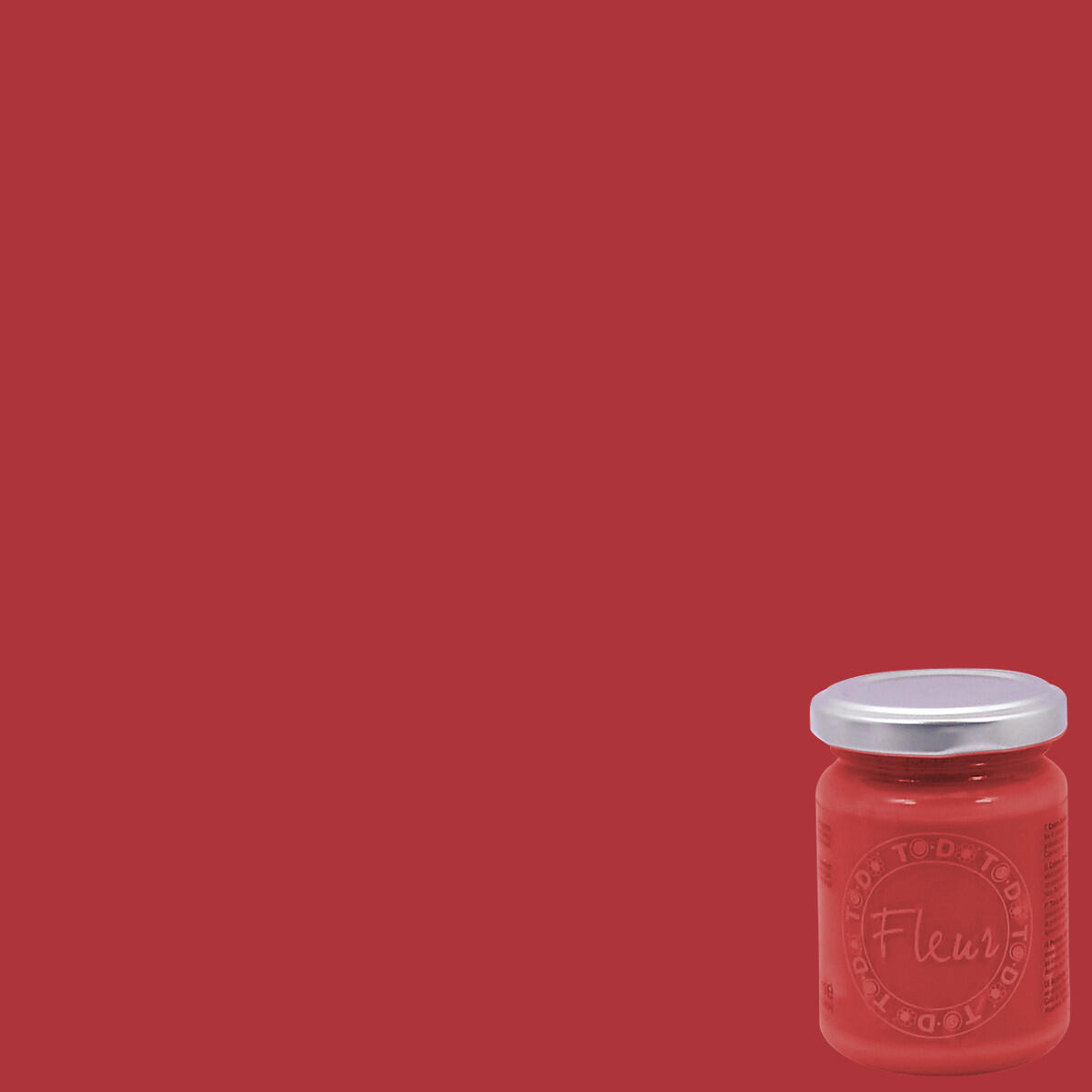 Colore acrilico FLEUR Tomato red 0.13 L rosso opaco - 3