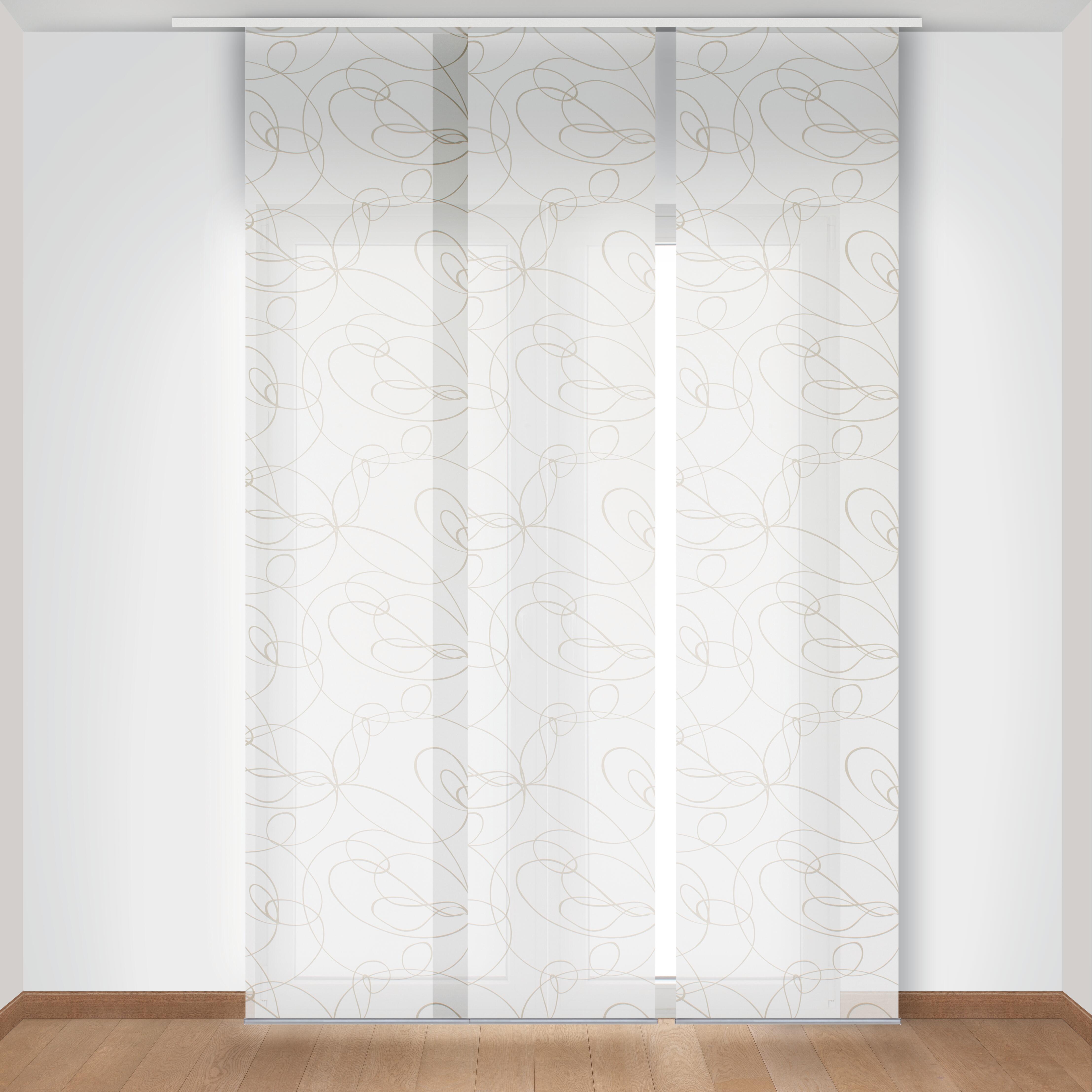 Pannello giapponese INSPIRE Zig zag bianco 60x300 cm - 3