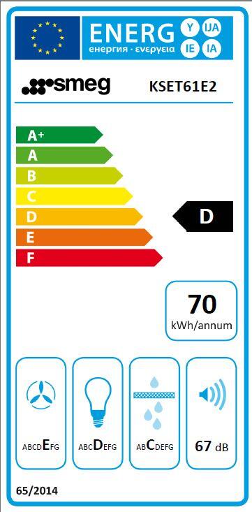Hotte tiroir L59.8 cm SMEG KSET61E2 gris / argent - 8