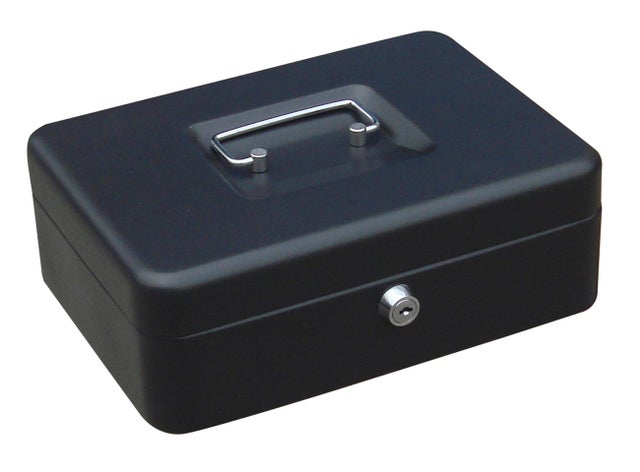 Caisse à monnaie à clé l.25 x H.9 x P.18 cm