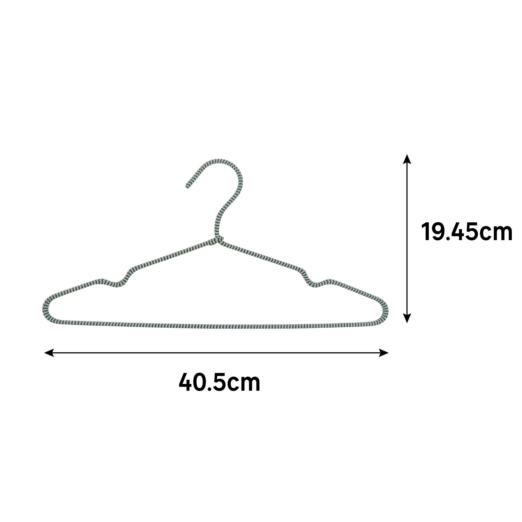 Pack 4 cabides metal/corda SPACEO - 10