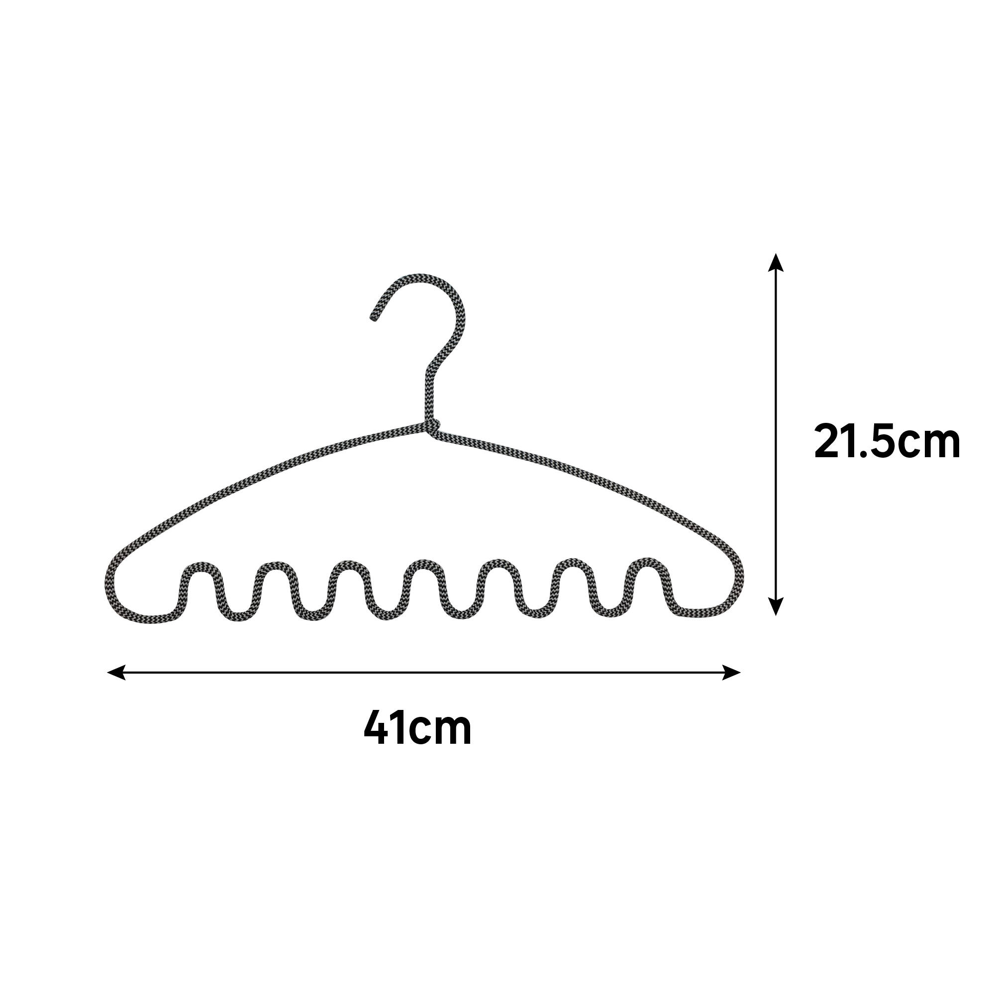 Cintre ondulé à bijoux métal noir, H.21.5 x l.41 x P.0.5 cm - 3