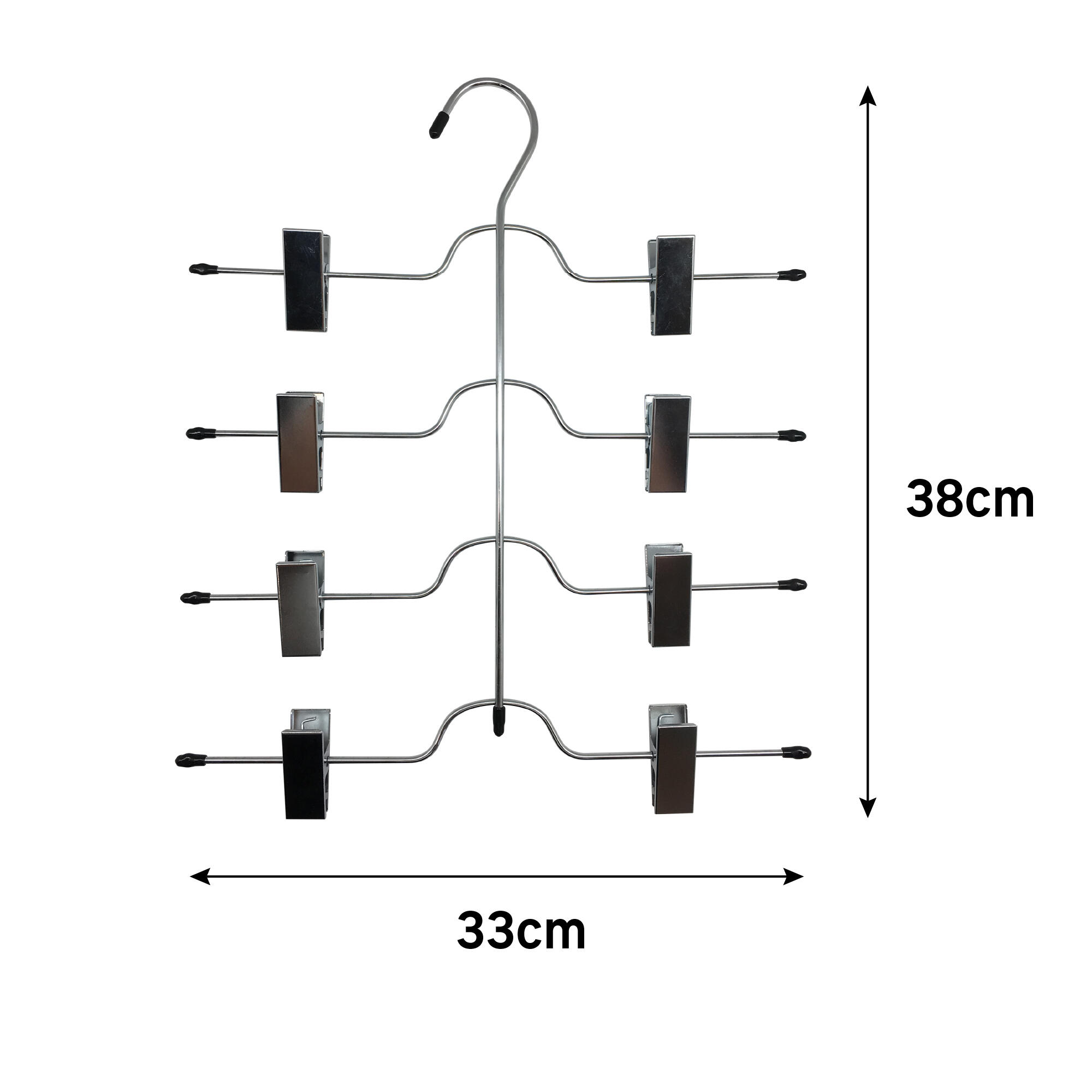 Pack 8 cabides com pinças metal SPACEO - 4