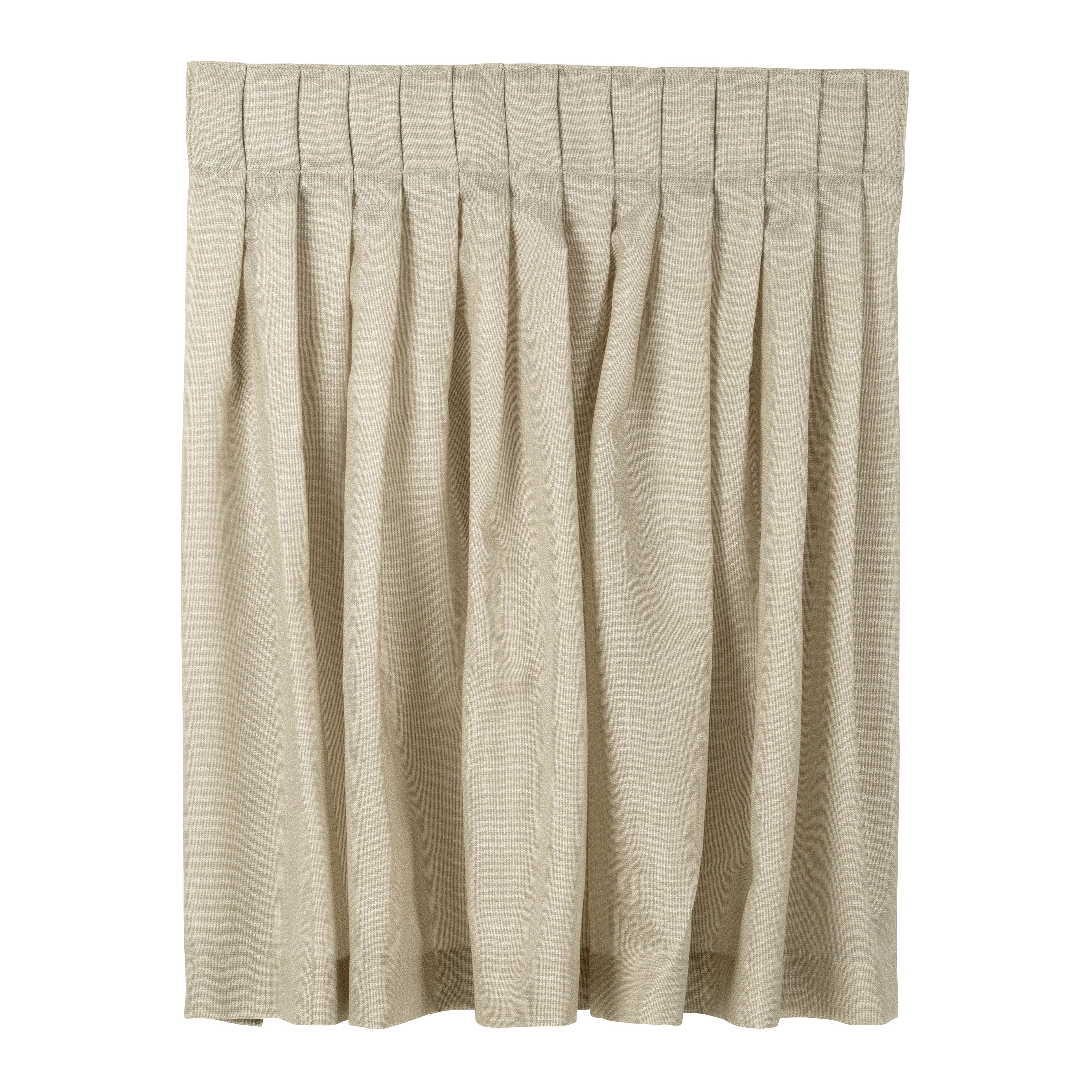 Tende Su Misura A Pieghe Fisse - Grigio Chiaro, Larghezza 2,50 Mt, Tessuto Poliestere Tipo Lino - Foto 4