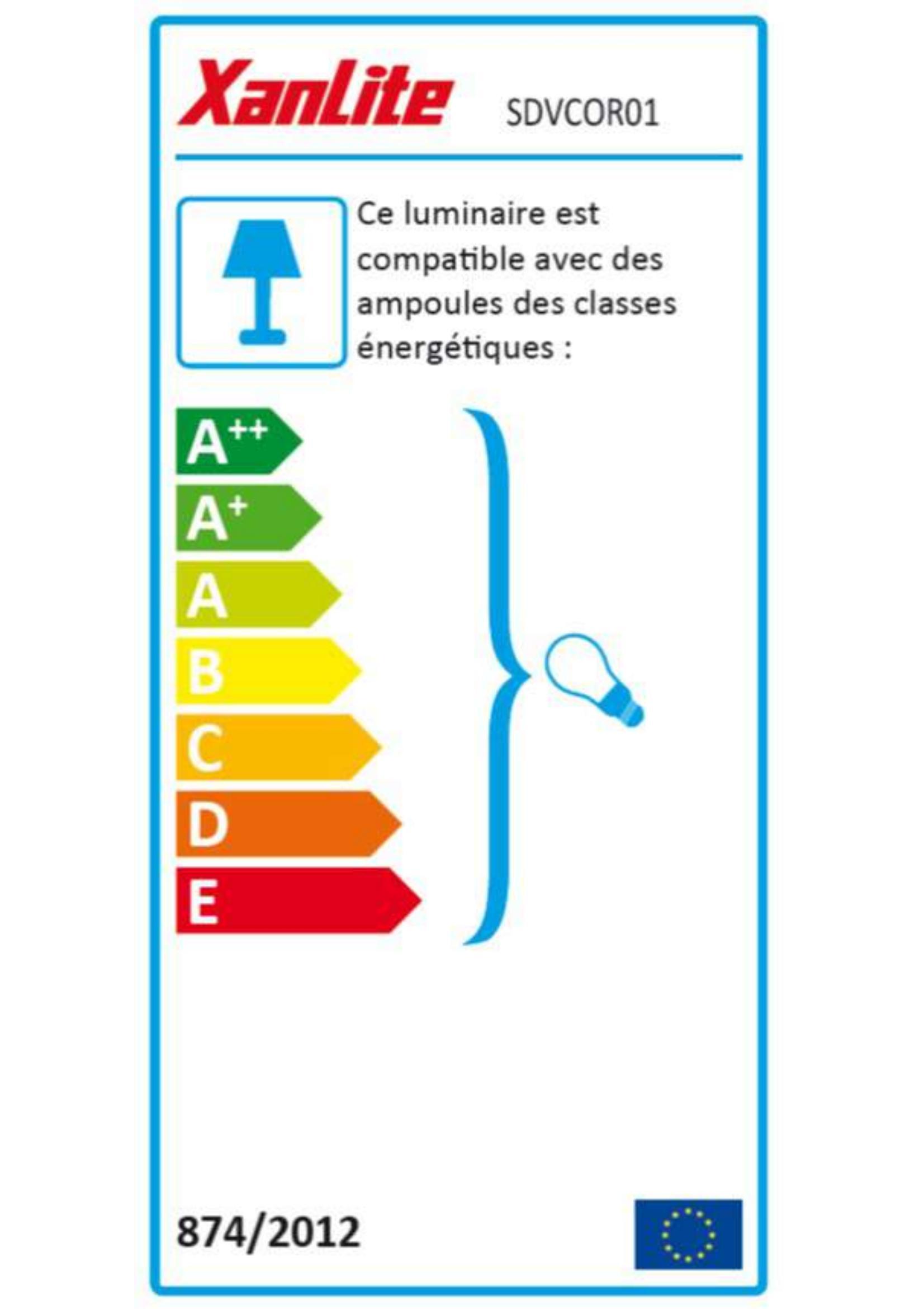 Suspension Déco corde l.1.50 m abs, beige, l.3.9 cm, E27 - 3