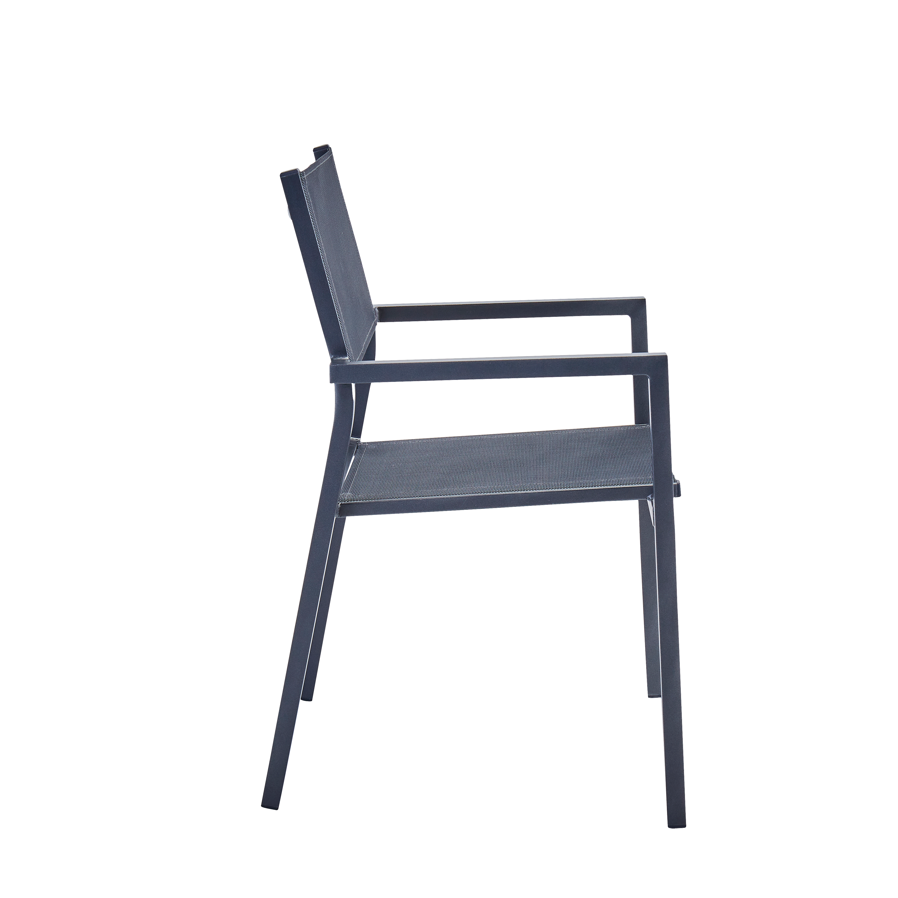 Fauteuil de jardin NATERIAL Orion alpha en aluminium gris - 7