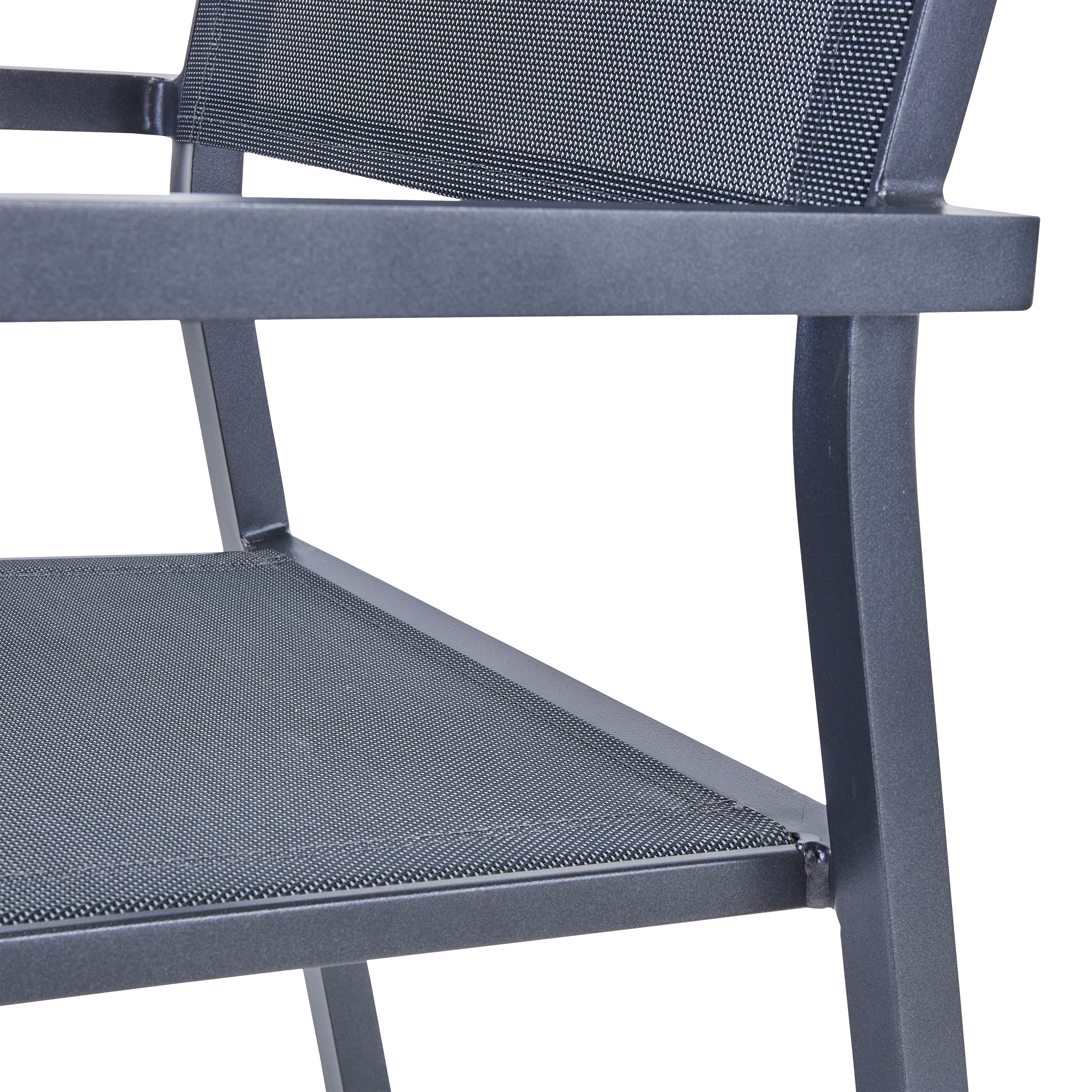 Fauteuil de jardin NATERIAL Orion alpha en aluminium gris - 8
