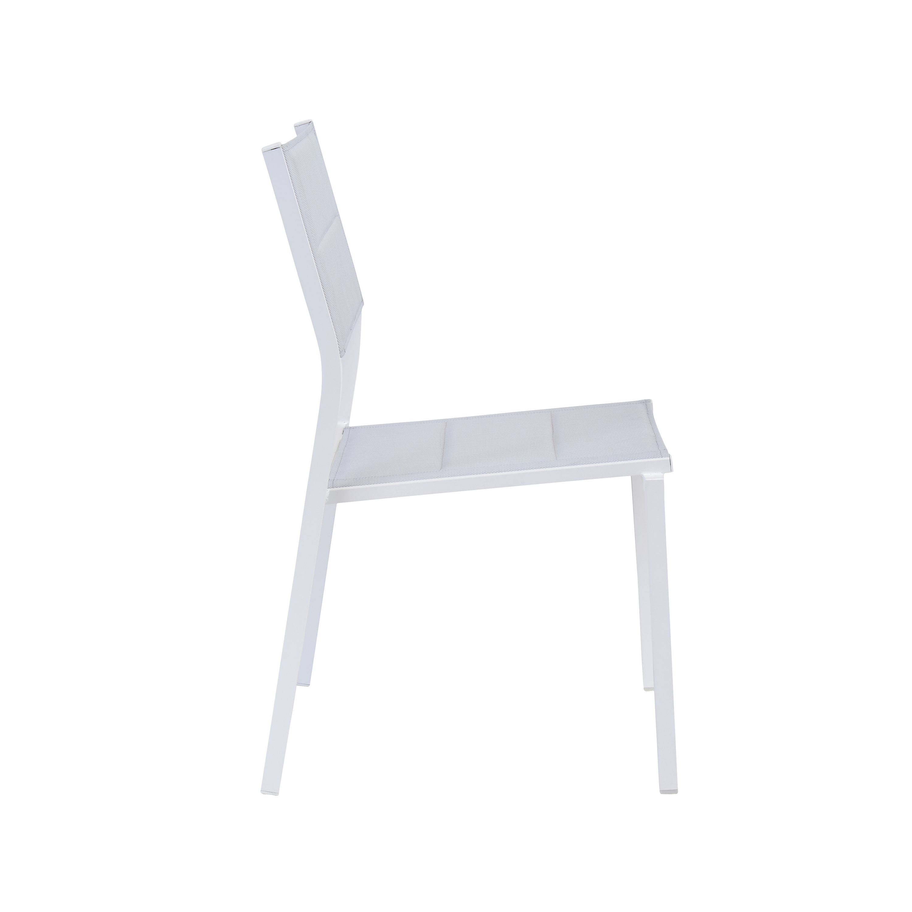 Silla de jardín sin cojín de aluminio Orion Beta Ii blanco - 13