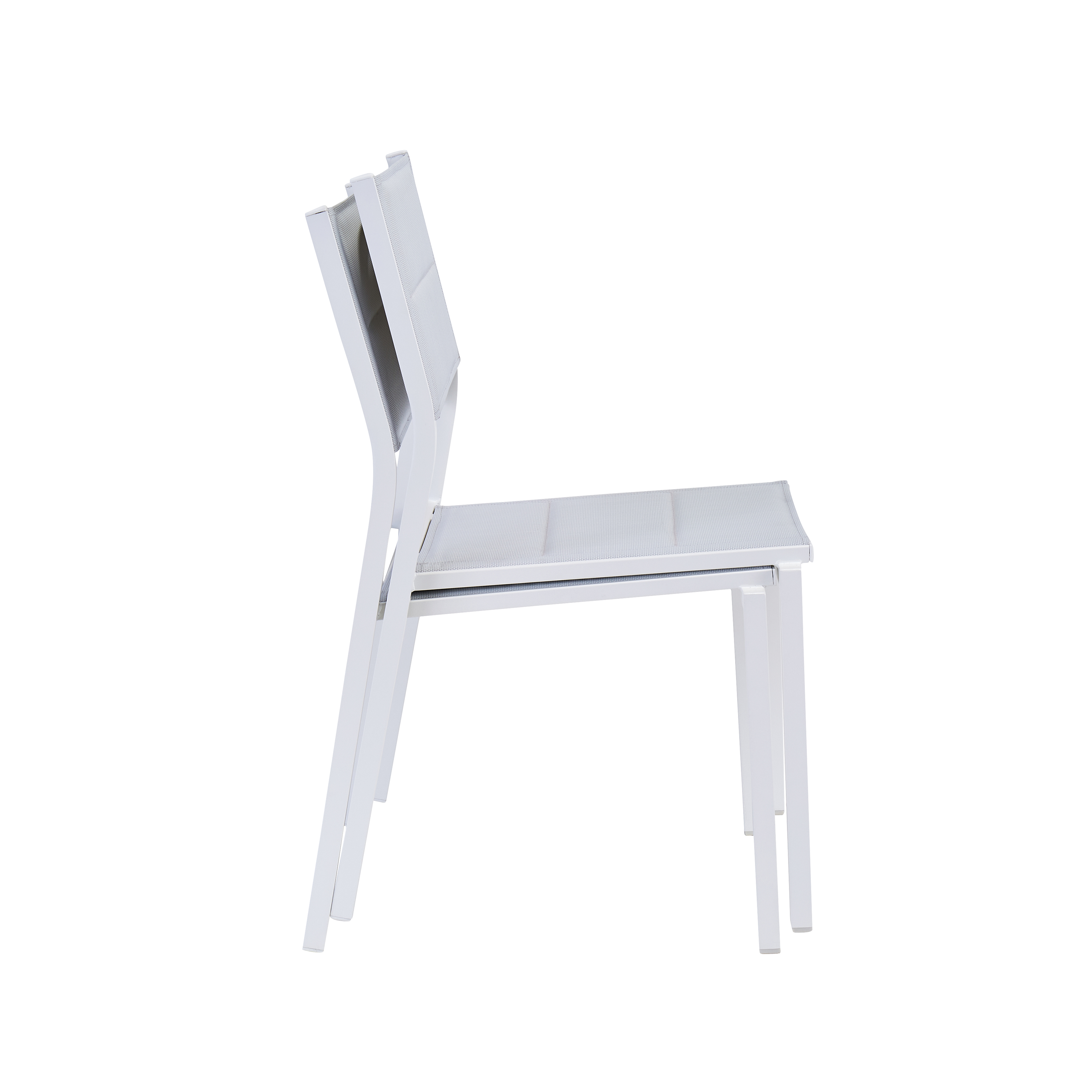Silla de jardín sin cojín de aluminio Orion Beta Ii blanco - 11