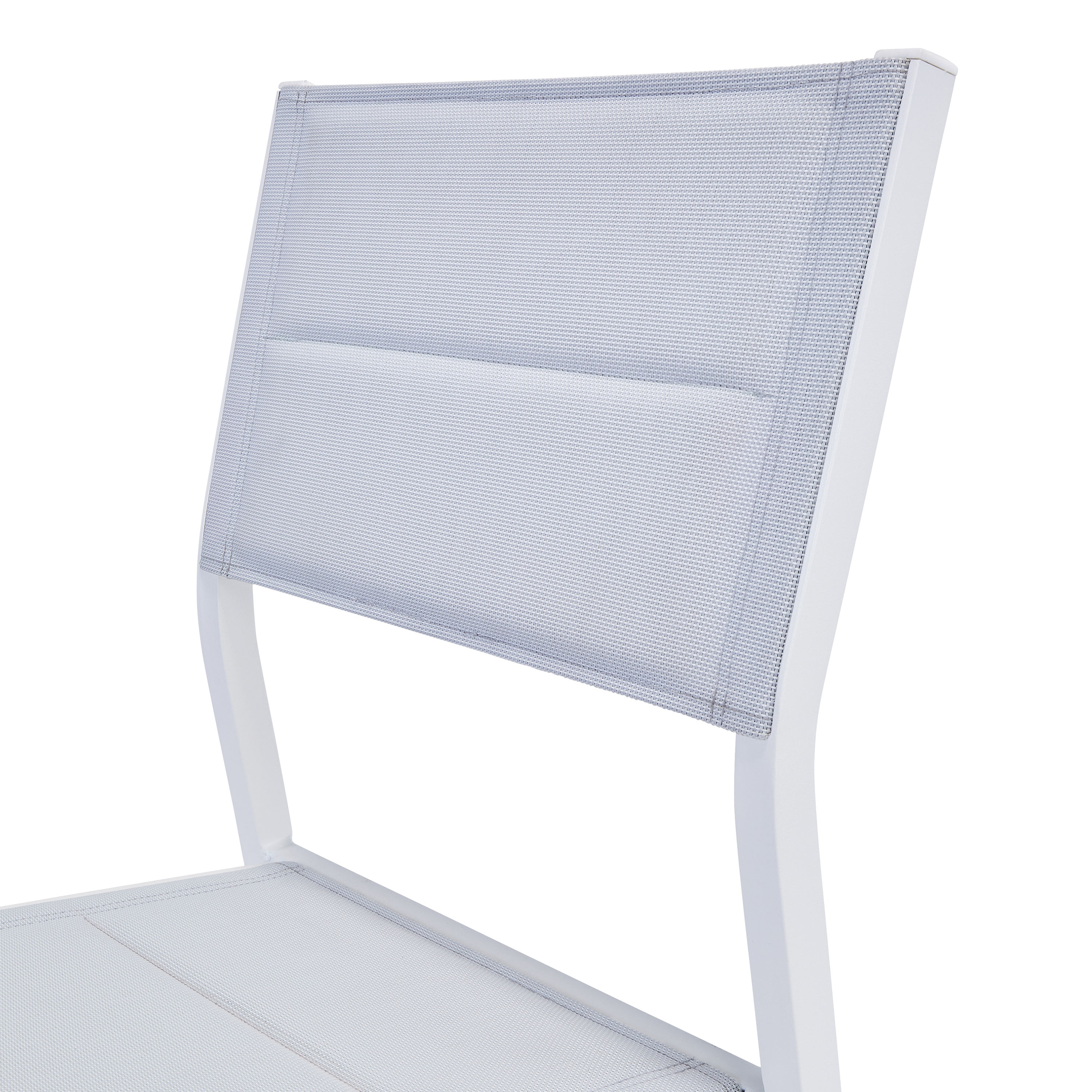 Silla de jardín sin cojín de aluminio Orion Beta Ii blanco - 34