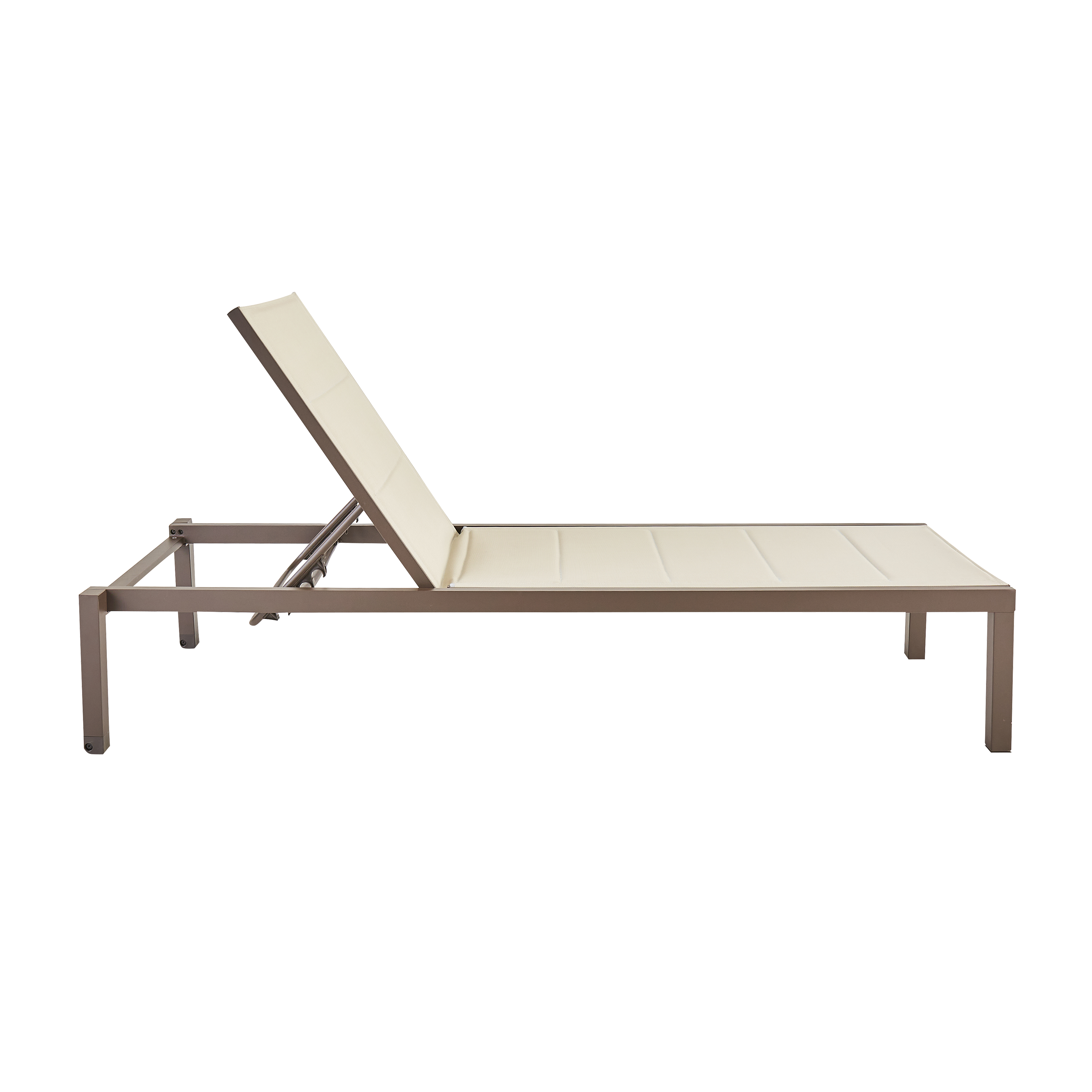 Espreguiçadeira de alumínio NATERIAL AQUILA II FIX MOKA - 2