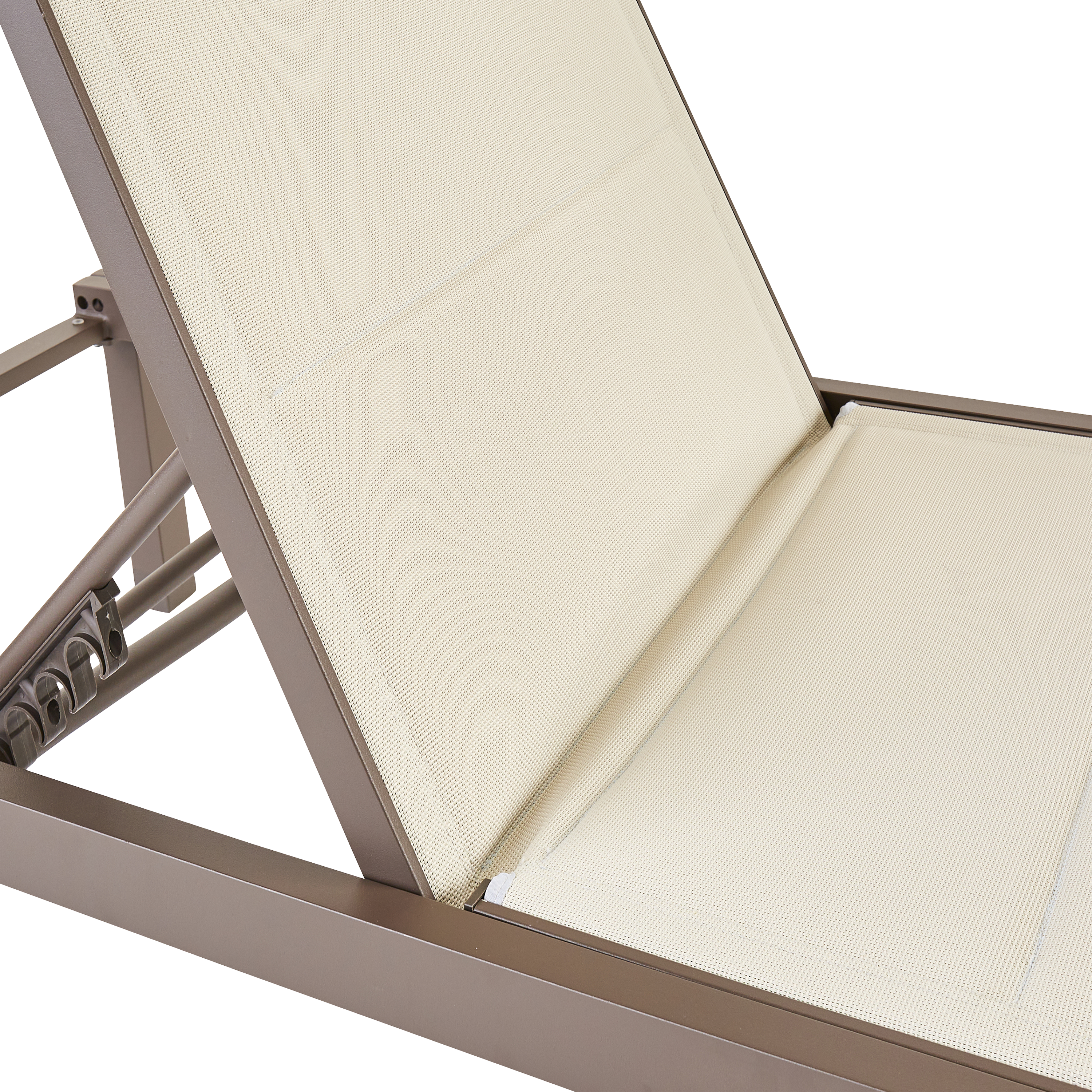 Espreguiçadeira de alumínio NATERIAL AQUILA II FIX MOKA - 6