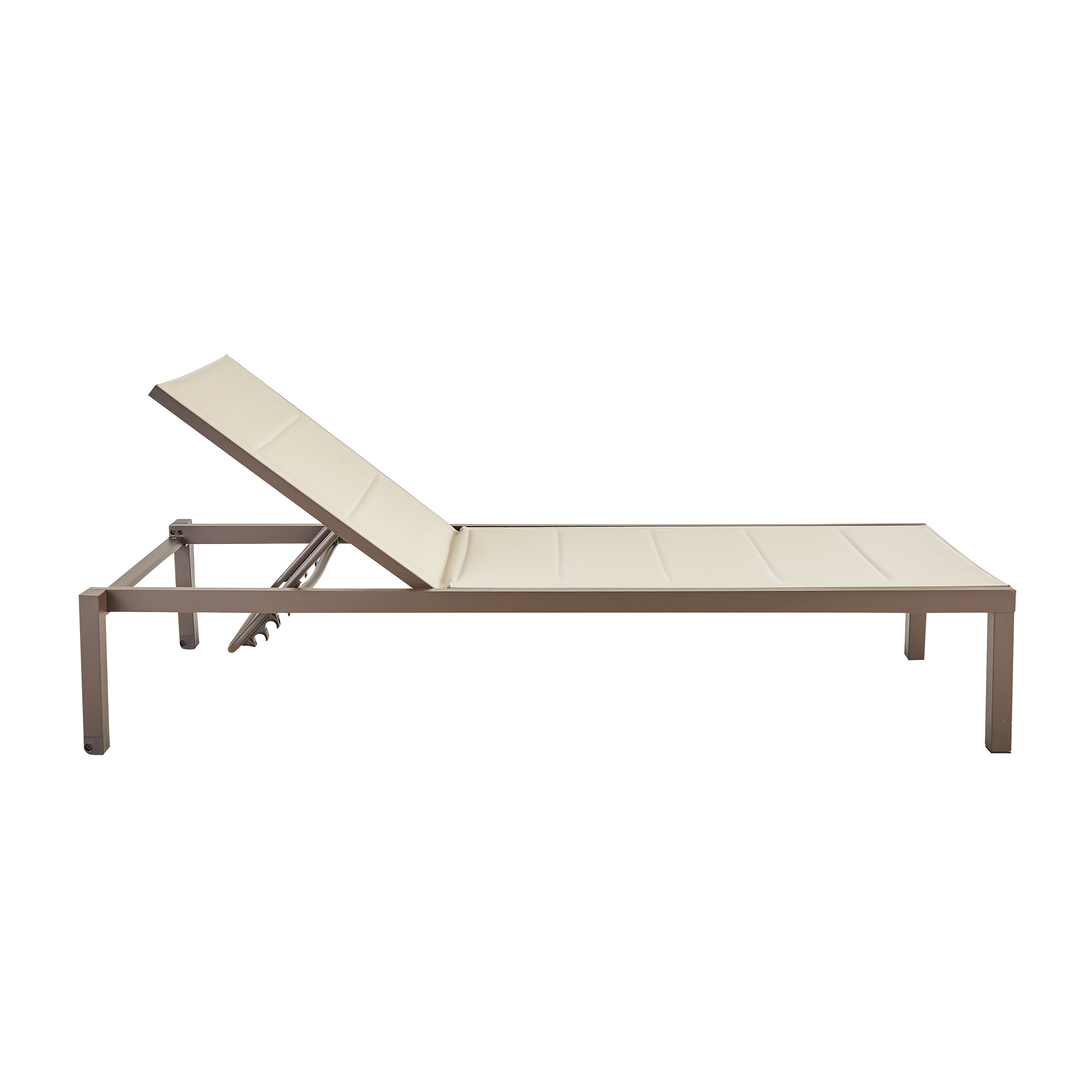 Espreguiçadeira de alumínio NATERIAL AQUILA II FIX MOKA - 3