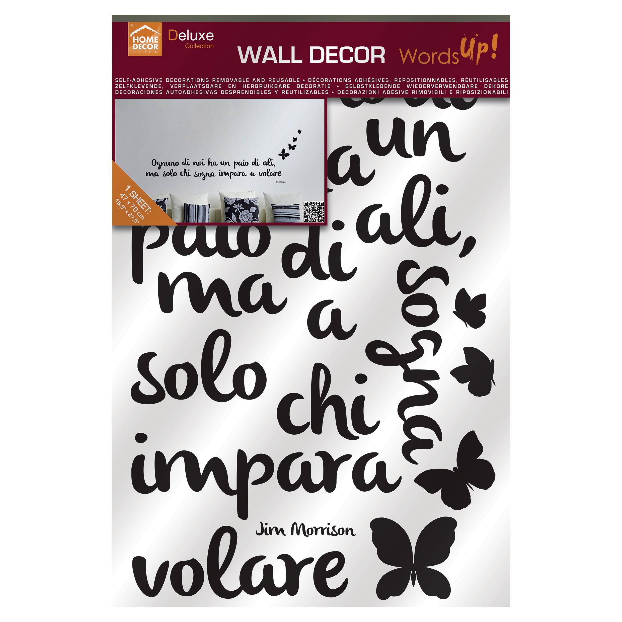 Sticker Imparare a volare 47.5x70 cm bianco,nero - 3