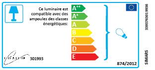 Suspension Simars acier, noir, Diam.30 cm, E27 - 5